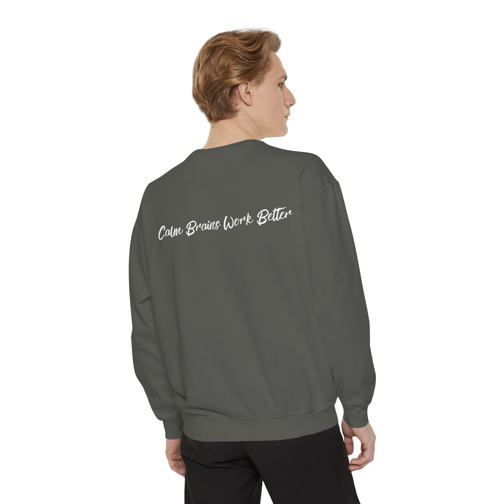 Sweatshirt — "First Co-Regulation Then Expectations" / "Calm Brains Work Better" Inspirational Crewneck