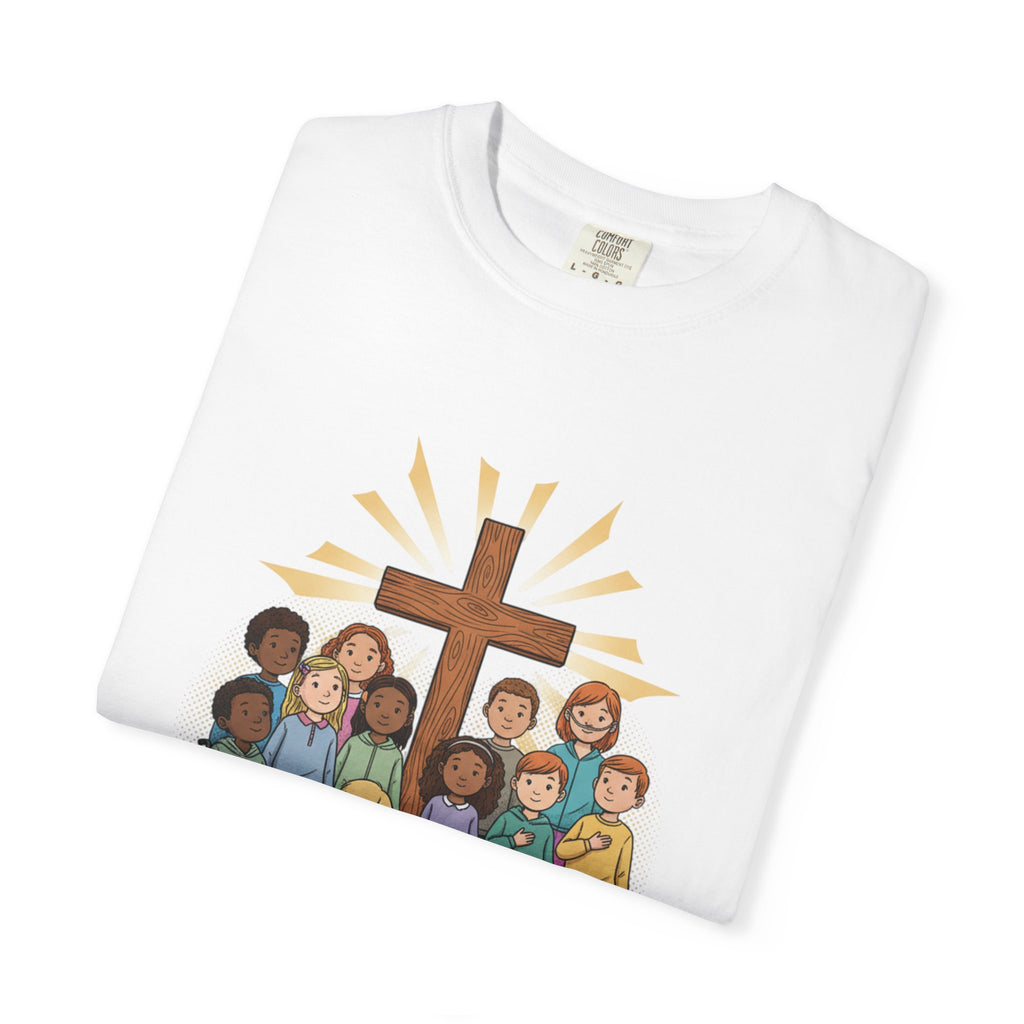 Christian Children’s T-Shirt — 'Loved, Seen, Included' (Back: 'Fearfully & Wonderfully Made')