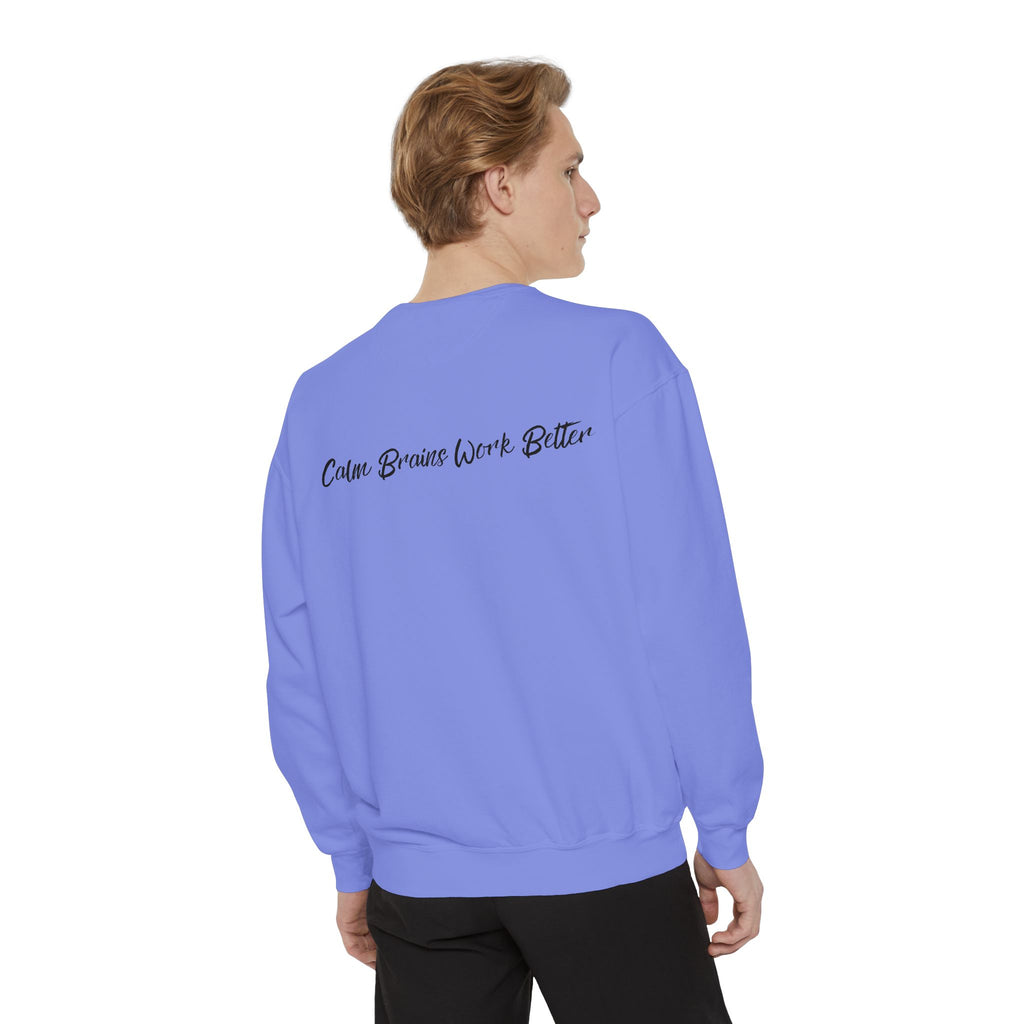 Sweatshirt — "First Co-Regulation Then Expectations" / "Calm Brains Work Better" Inspirational Crewneck