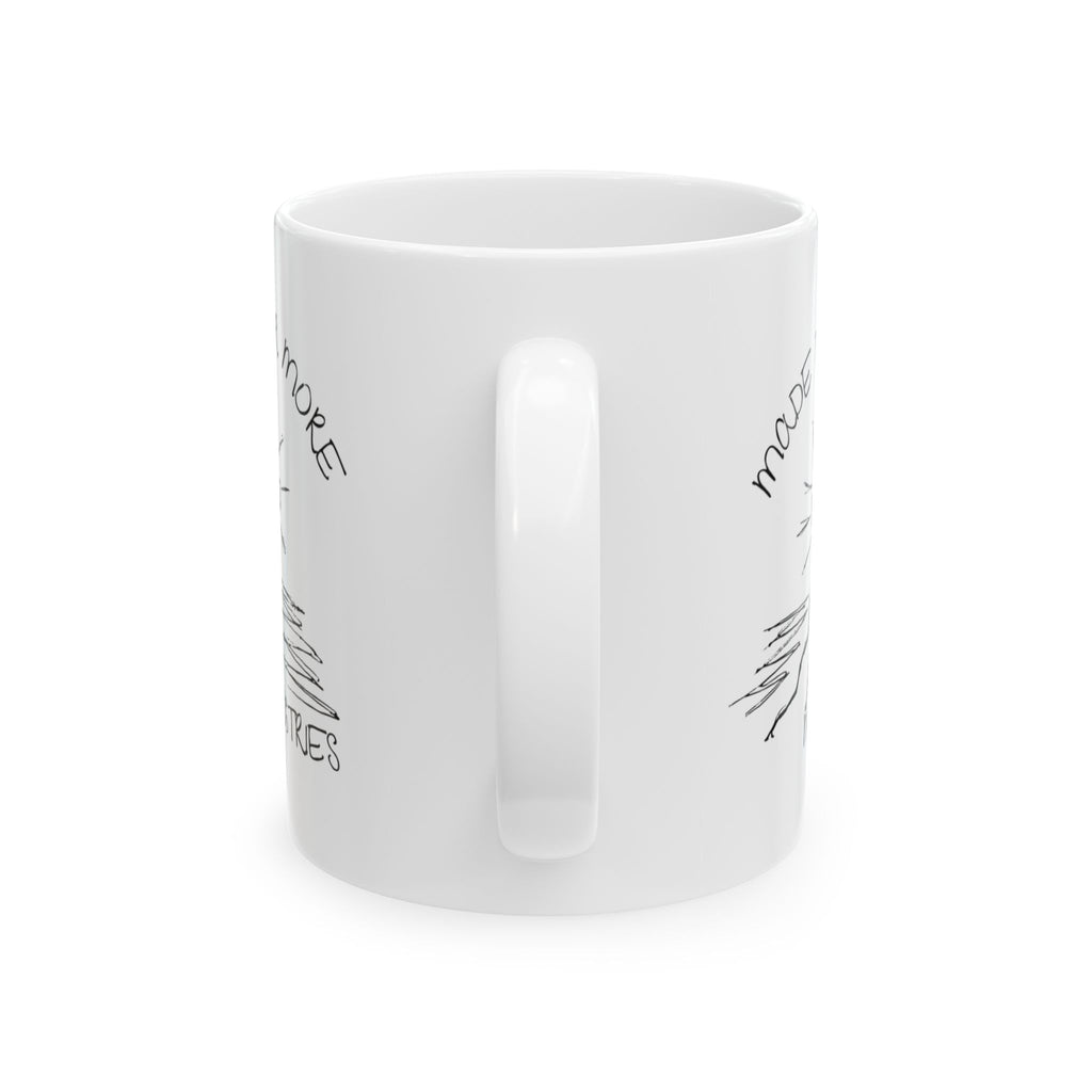 Coffee Mug — 'More Pancakes, Less Problems' Hand-Drawn Breakfast Mug (11oz & 15oz)