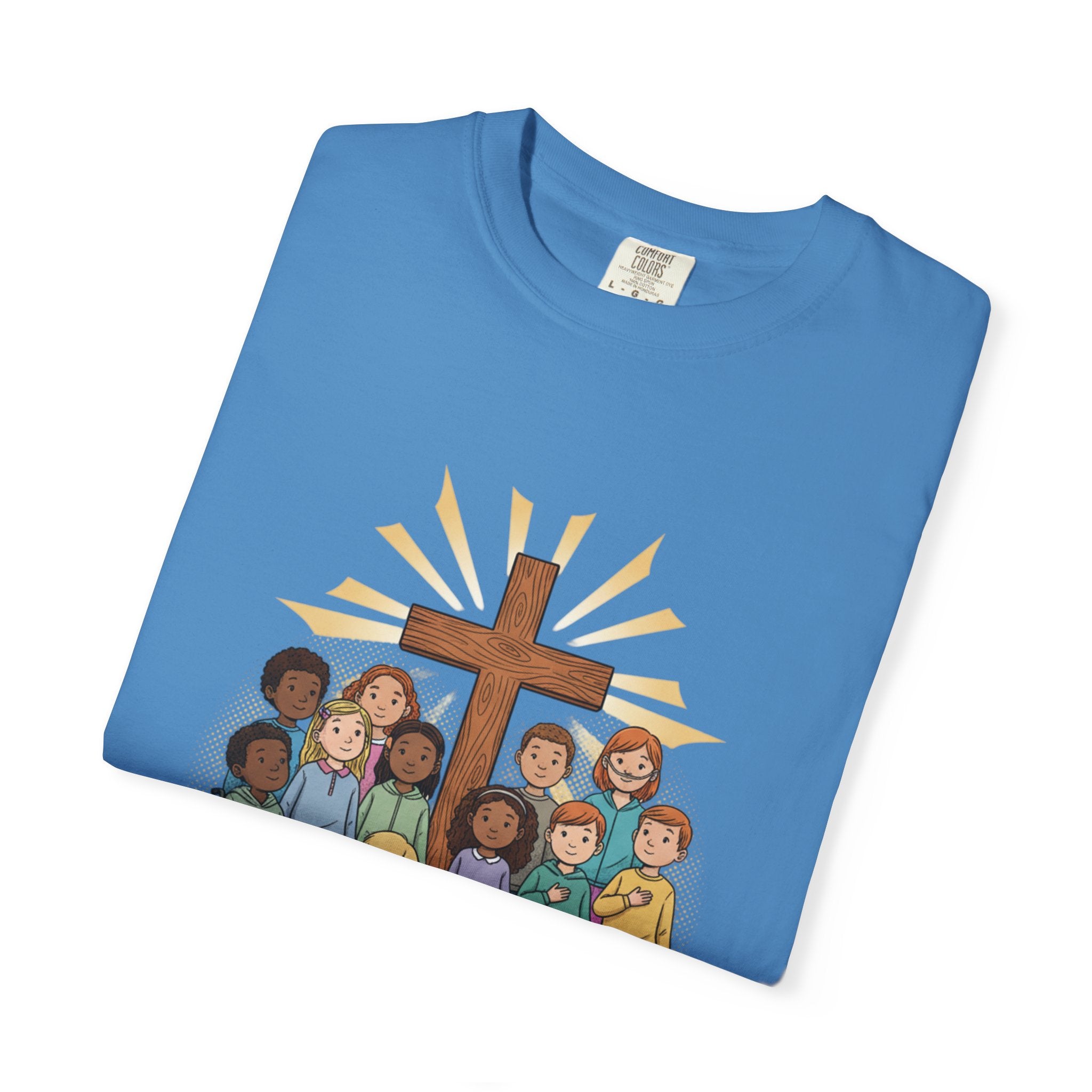 Christian Children’s T-Shirt — 'Loved, Seen, Included' (Back: 'Fearfully & Wonderfully Made')