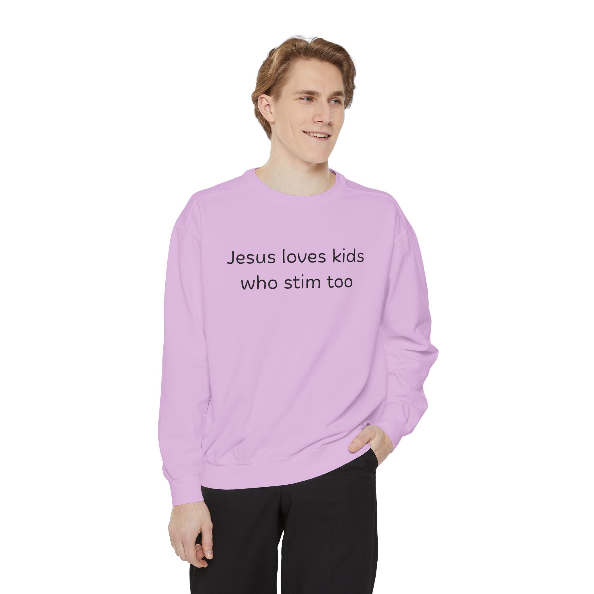 Jesus loves kids who stim too sweatshirt | neurodiversity advocacy