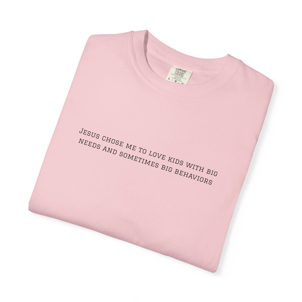T-Shirt — "Jesus Chose Me to Love Kids" Faith Statement Tee