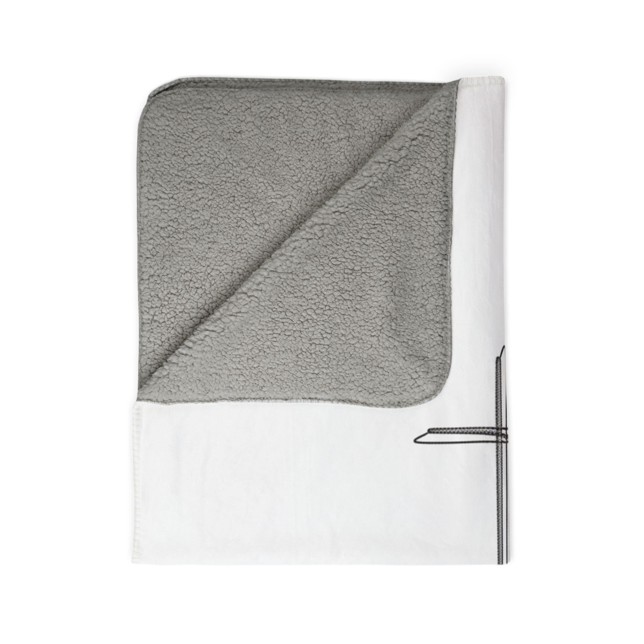 Made For More Sherpa Blanket — Christian Cross Fleece Throw