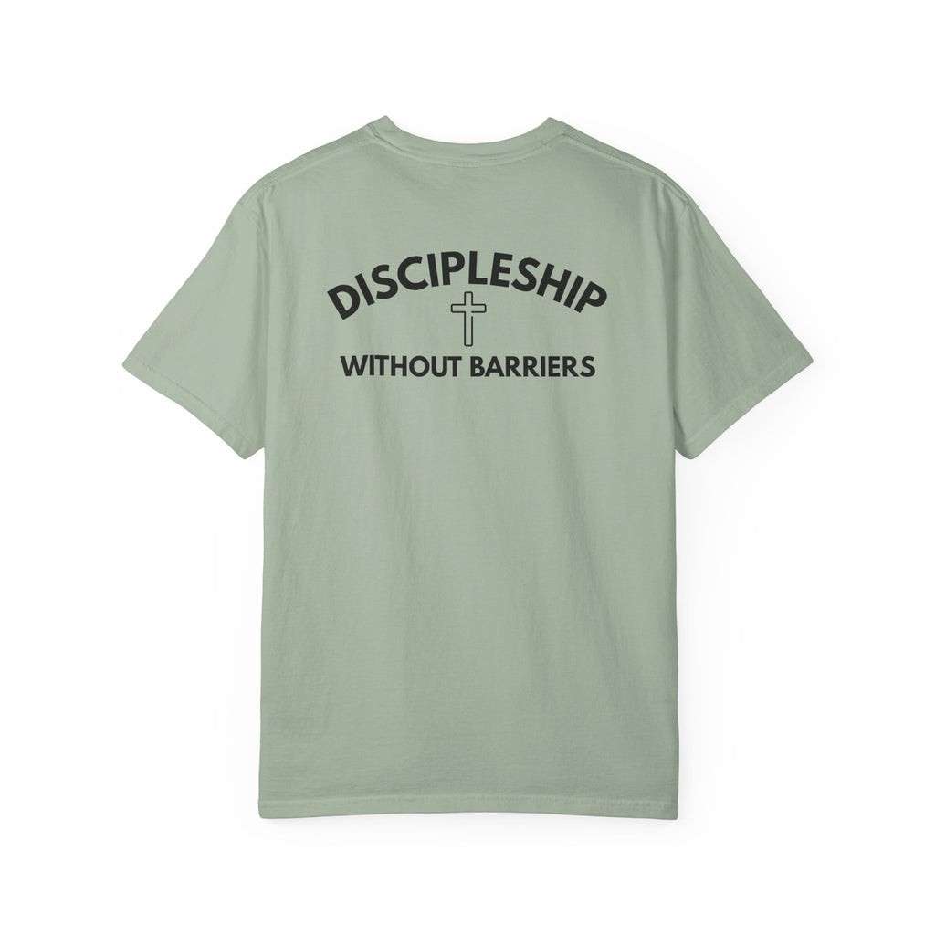 Faith in Action T-Shirt — "Discipleship Without Barriers" Christian Tee