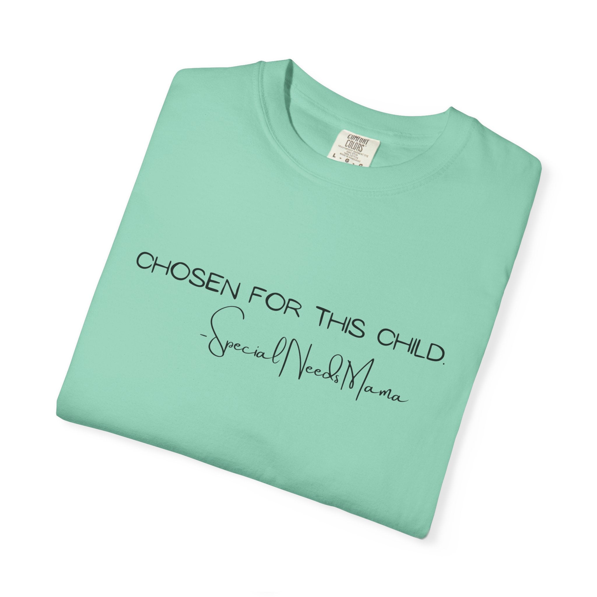Chosen For This Child T-Shirt —  Script Faith Tee