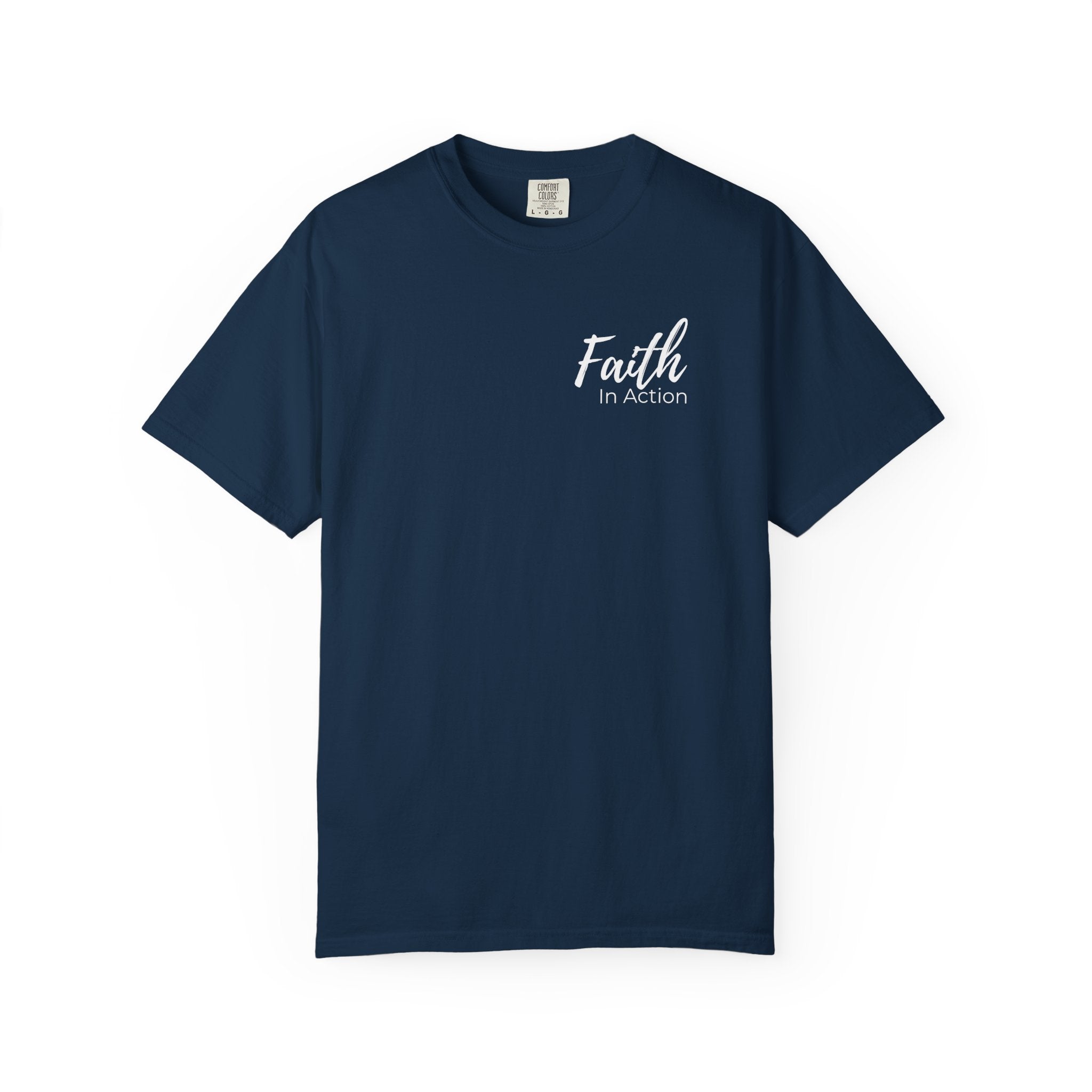 Faith in Action T-Shirt — "Discipleship Without Barriers" Christian Tee