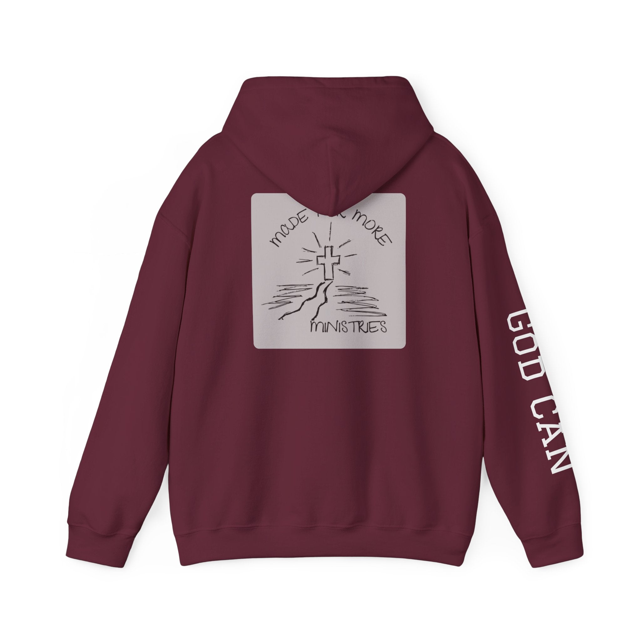 Faith Cross Hoodie — "God Can" Inspirational Christian Pullover