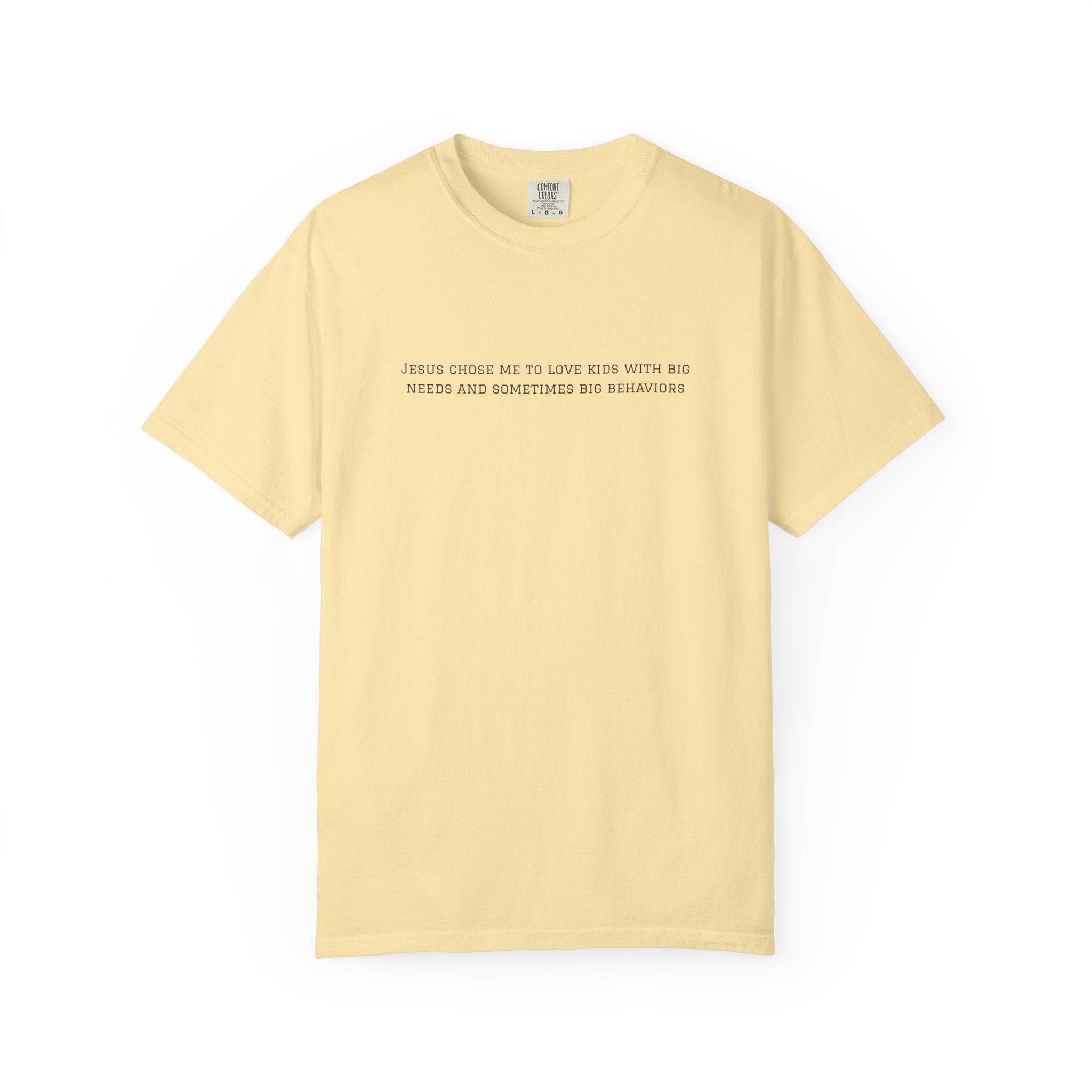 T-Shirt — "Jesus Chose Me to Love Kids" Faith Statement Tee