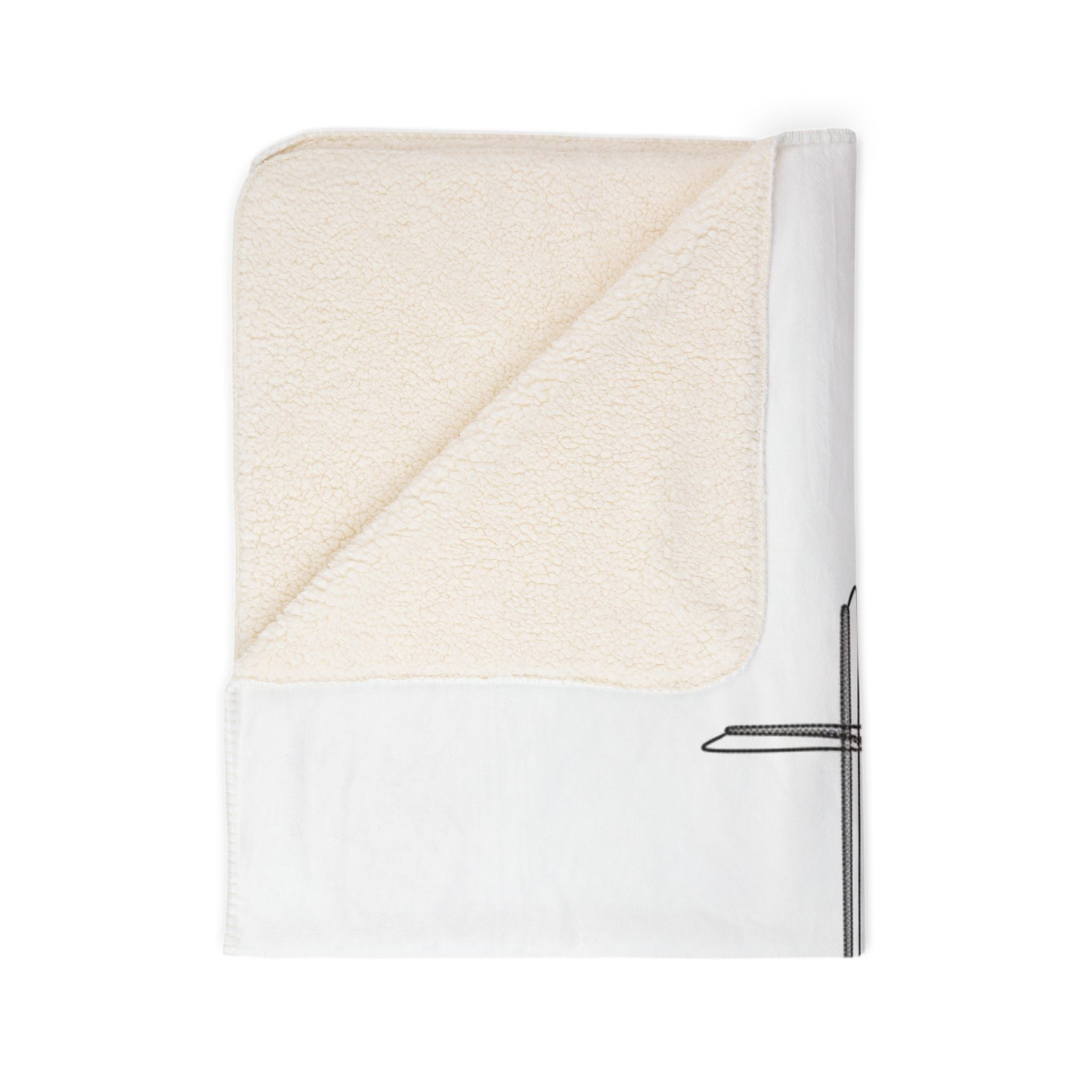 Made For More Sherpa Blanket — Christian Cross Fleece Throw