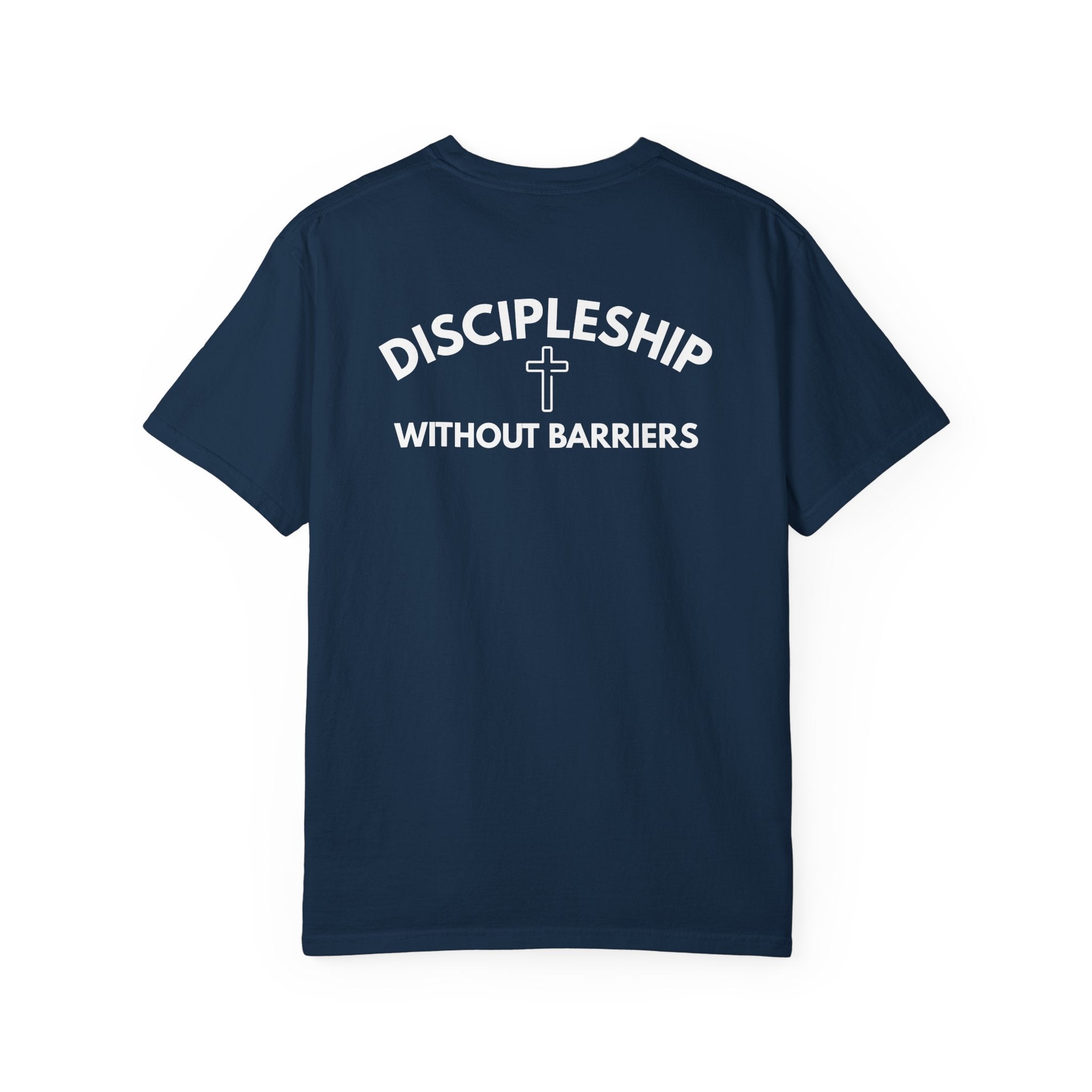 Faith in Action T-Shirt — "Discipleship Without Barriers" Christian Tee