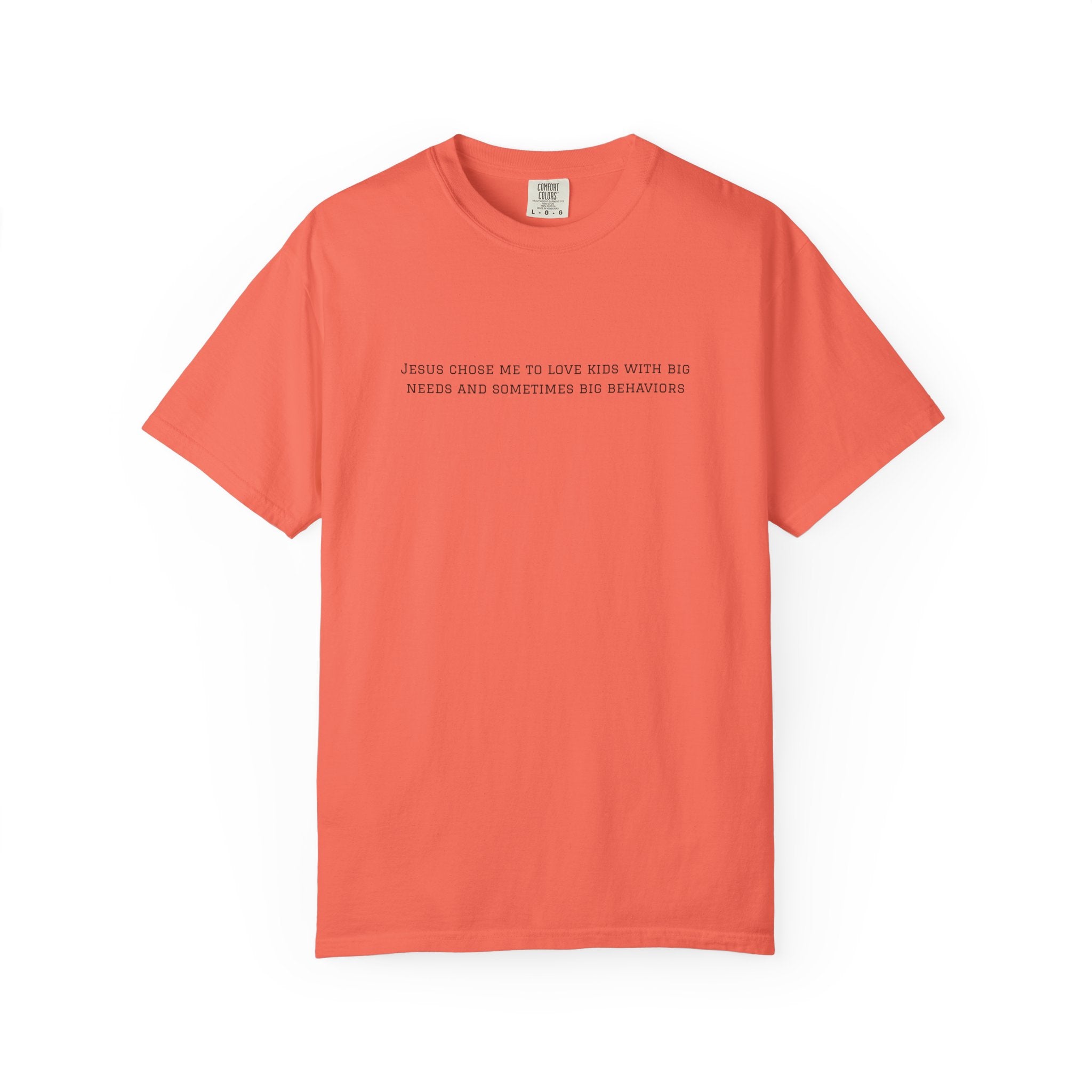 T-Shirt — "Jesus Chose Me to Love Kids" Faith Statement Tee