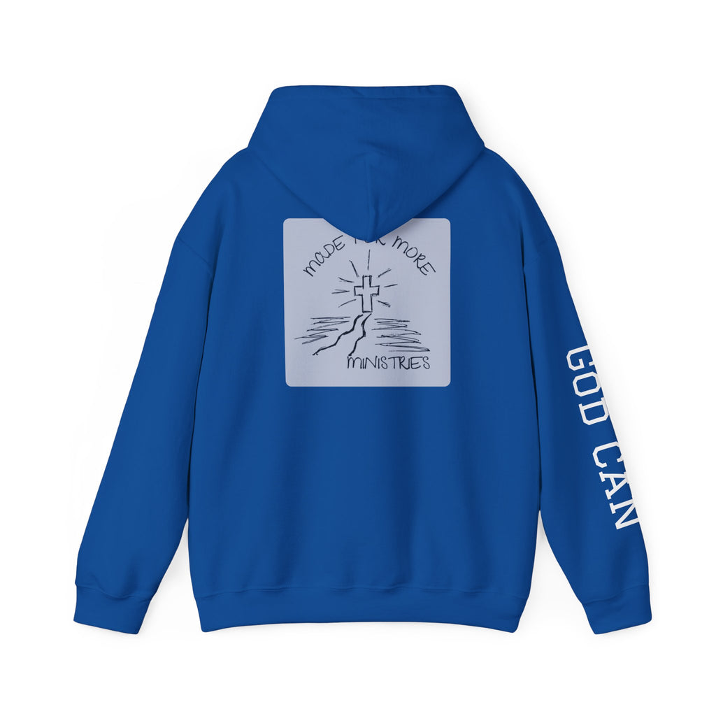 Faith Cross Hoodie — "God Can" Inspirational Christian Pullover