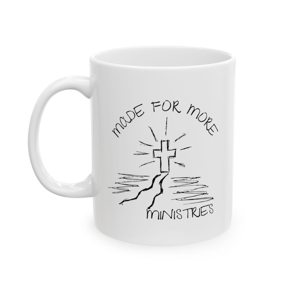 Coffee Mug — 'More Pancakes, Less Problems' Hand-Drawn Breakfast Mug (11oz & 15oz)