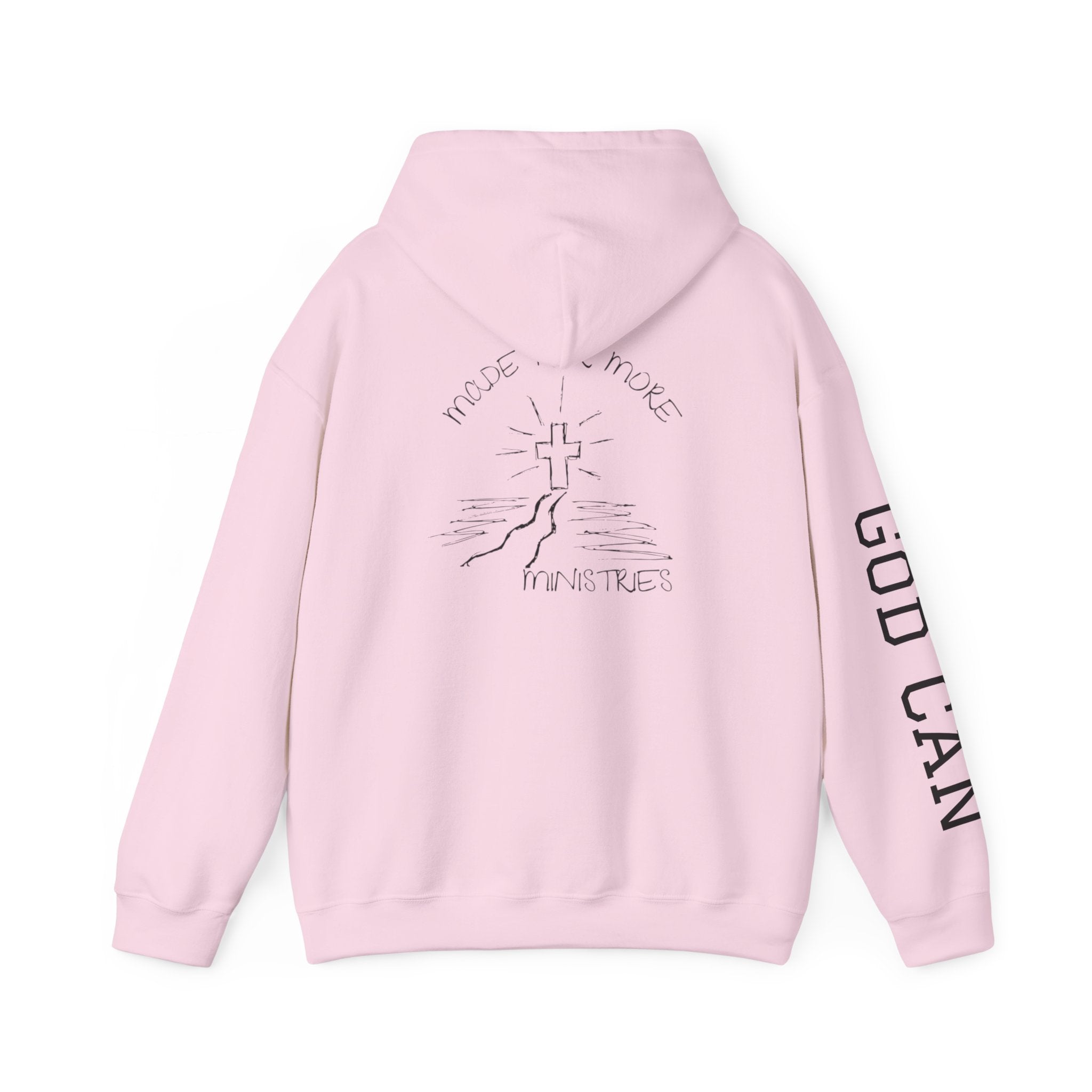Faith Cross Hoodie — "God Can" Inspirational Christian Pullover