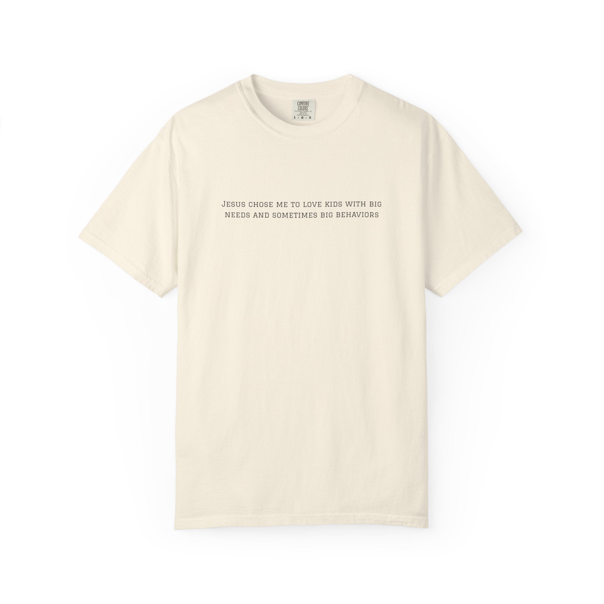 T-Shirt — "Jesus Chose Me to Love Kids" Faith Statement Tee
