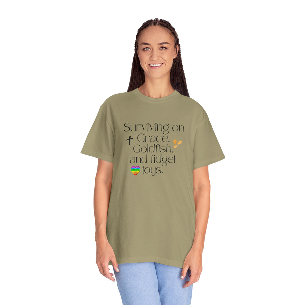 Surviving on Grace, Goldfish & Fidget Toys T-Shirt