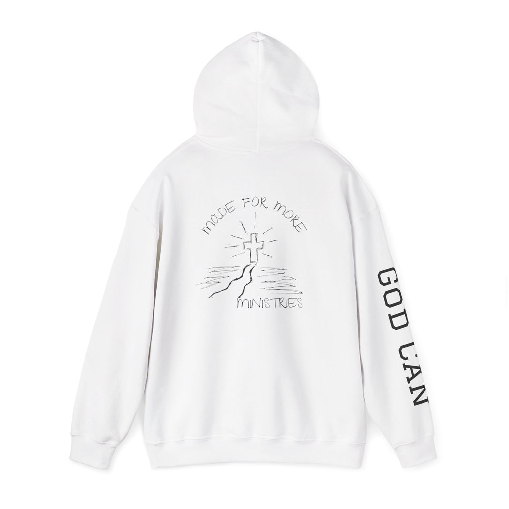Faith Cross Hoodie — "God Can" Inspirational Christian Pullover