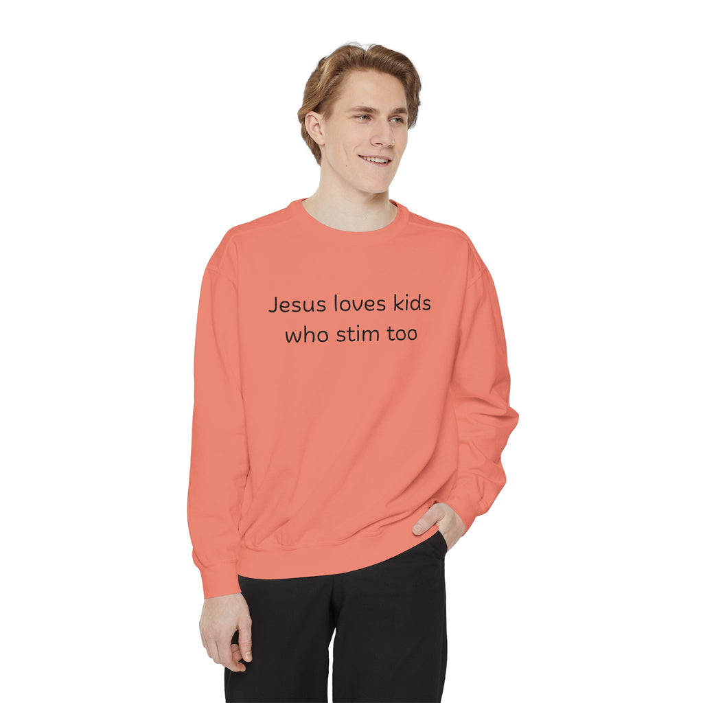 Jesus loves kids who stim too sweatshirt | neurodiversity advocacy