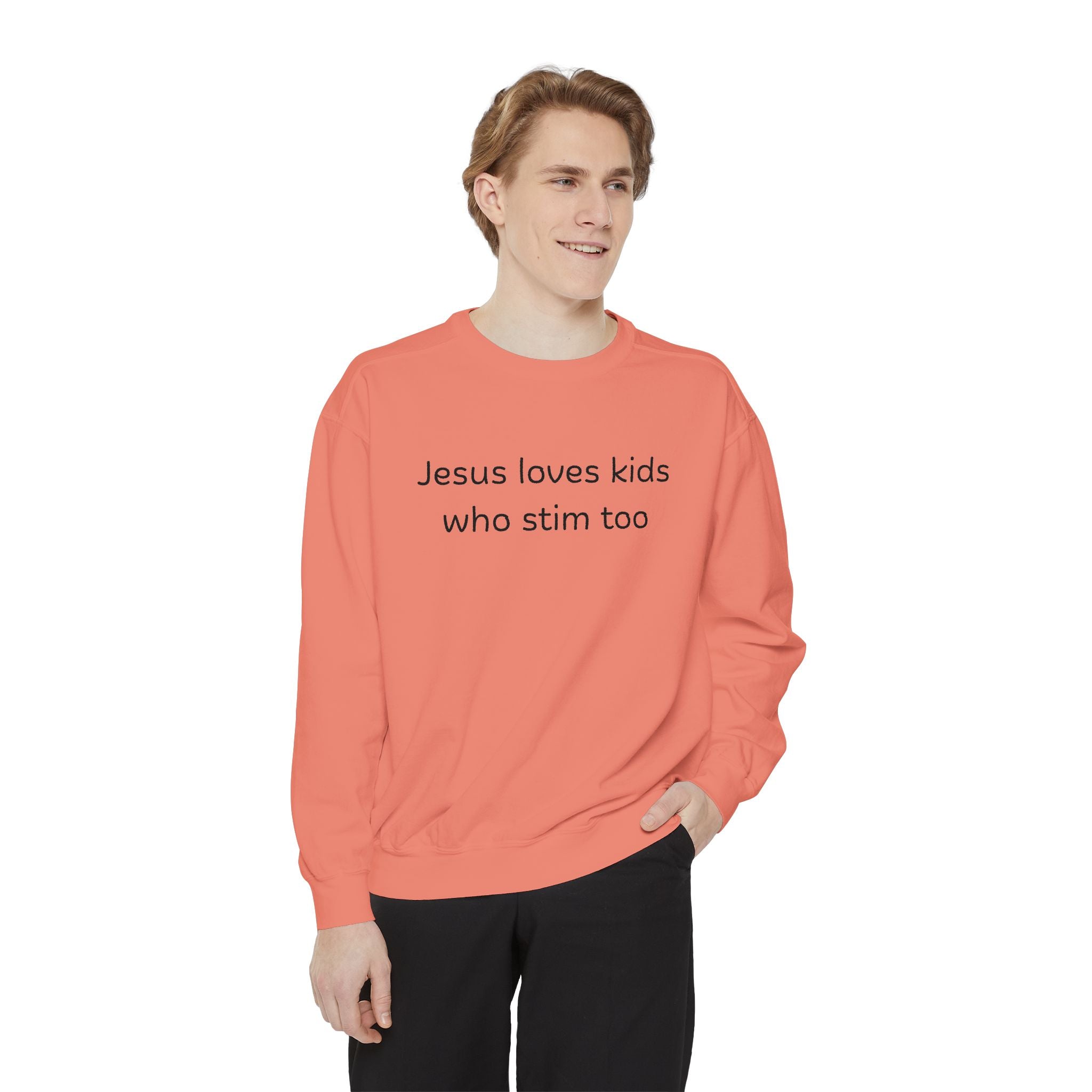 Jesus loves kids who stim too sweatshirt | neurodiversity advocacy