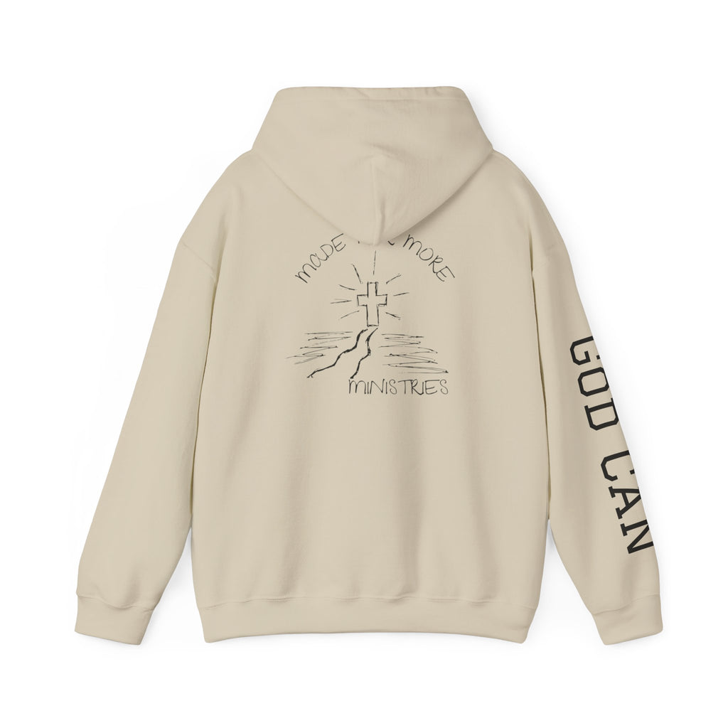 Faith Cross Hoodie — "God Can" Inspirational Christian Pullover