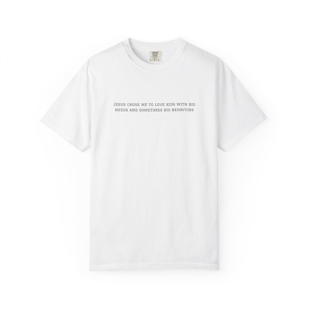 T-Shirt — "Jesus Chose Me to Love Kids" Faith Statement Tee