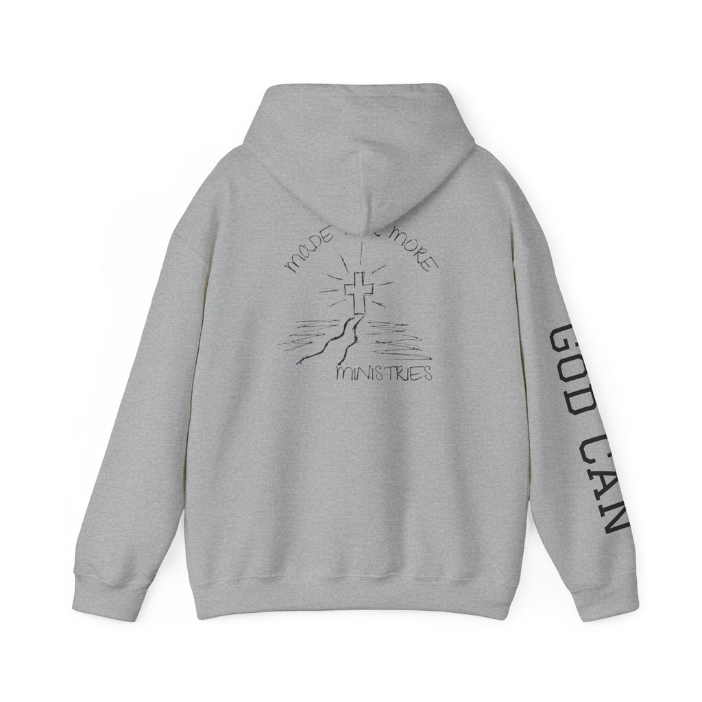 Faith Cross Hoodie — "God Can" Inspirational Christian Pullover