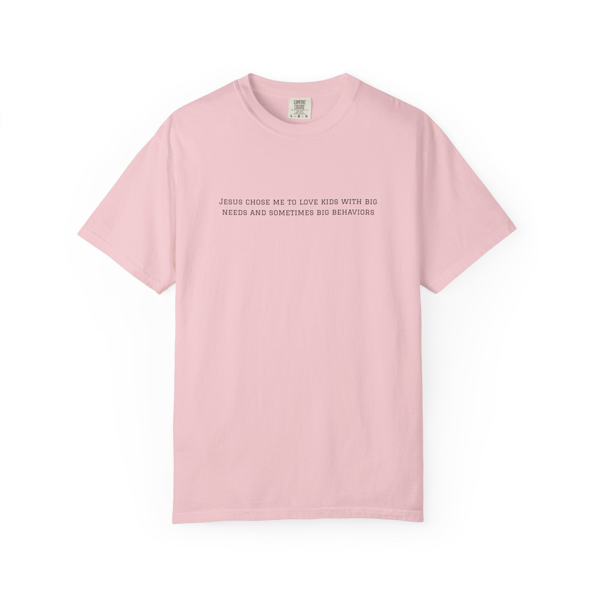 T-Shirt — "Jesus Chose Me to Love Kids" Faith Statement Tee