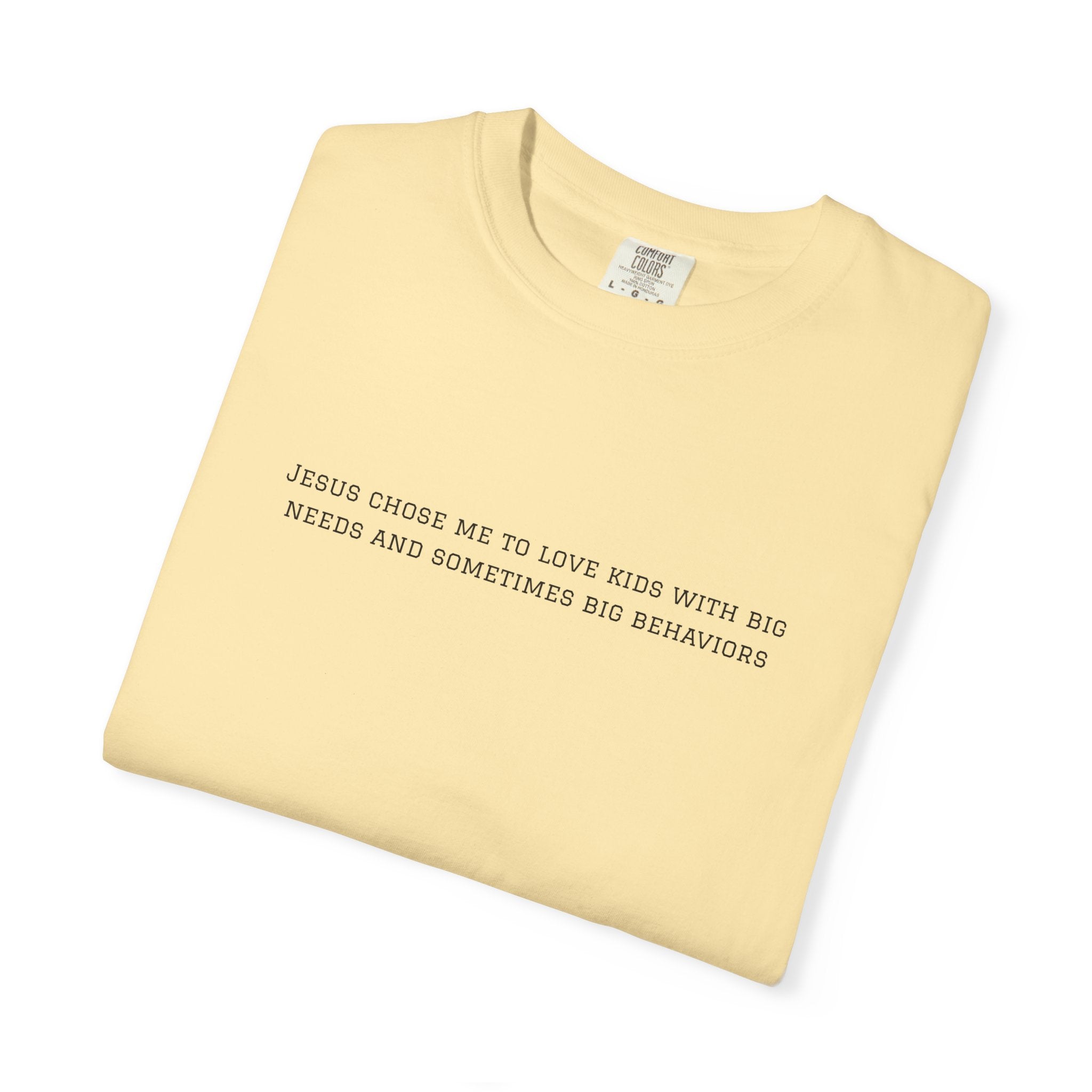 T-Shirt — "Jesus Chose Me to Love Kids" Faith Statement Tee