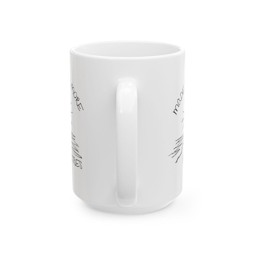 Coffee Mug — 'More Pancakes, Less Problems' Hand-Drawn Breakfast Mug (11oz & 15oz)