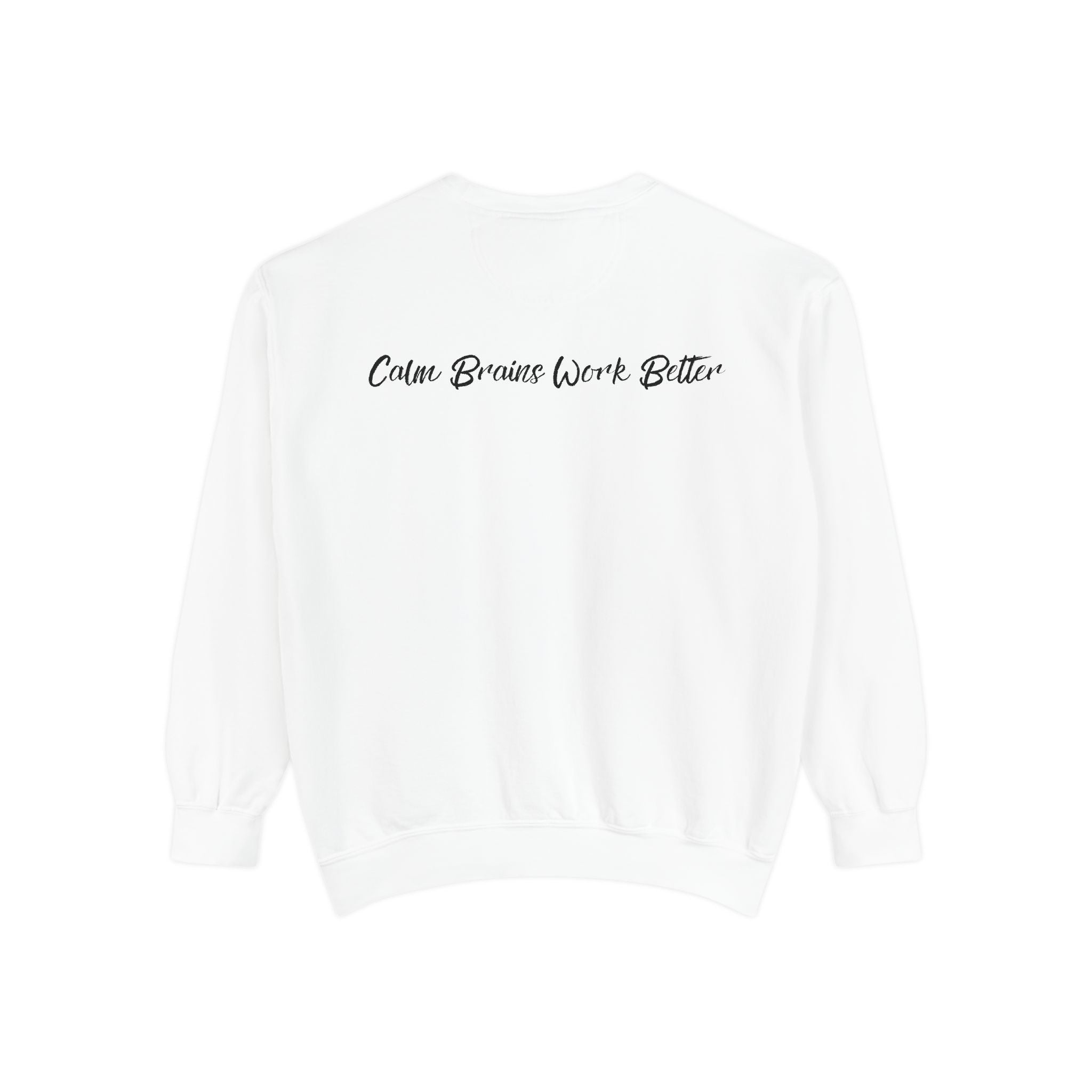Sweatshirt — "First Co-Regulation Then Expectations" / "Calm Brains Work Better" Inspirational Crewneck