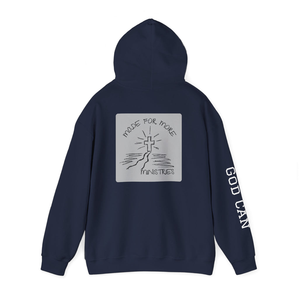 Faith Cross Hoodie — "God Can" Inspirational Christian Pullover
