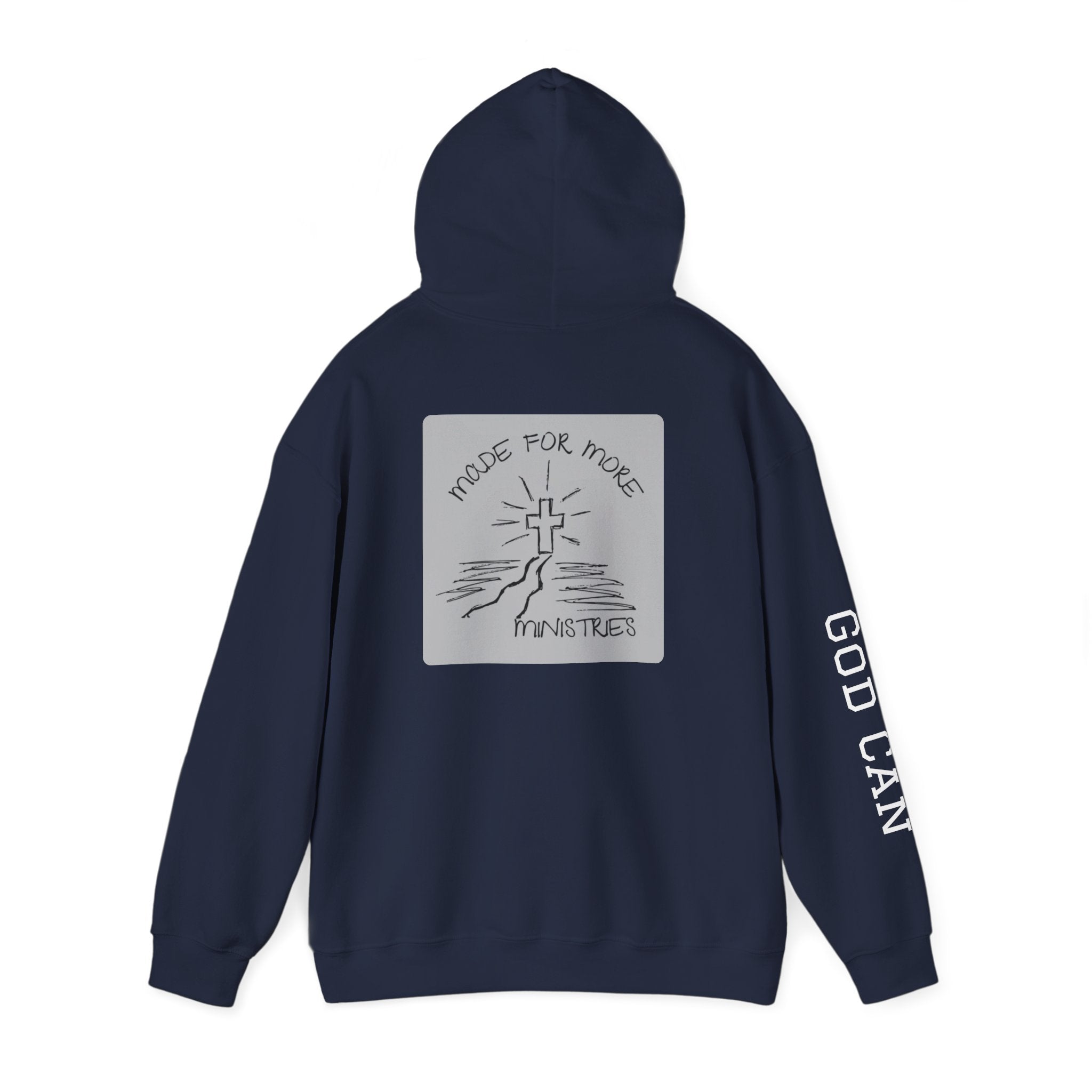 Faith Cross Hoodie — "God Can" Inspirational Christian Pullover