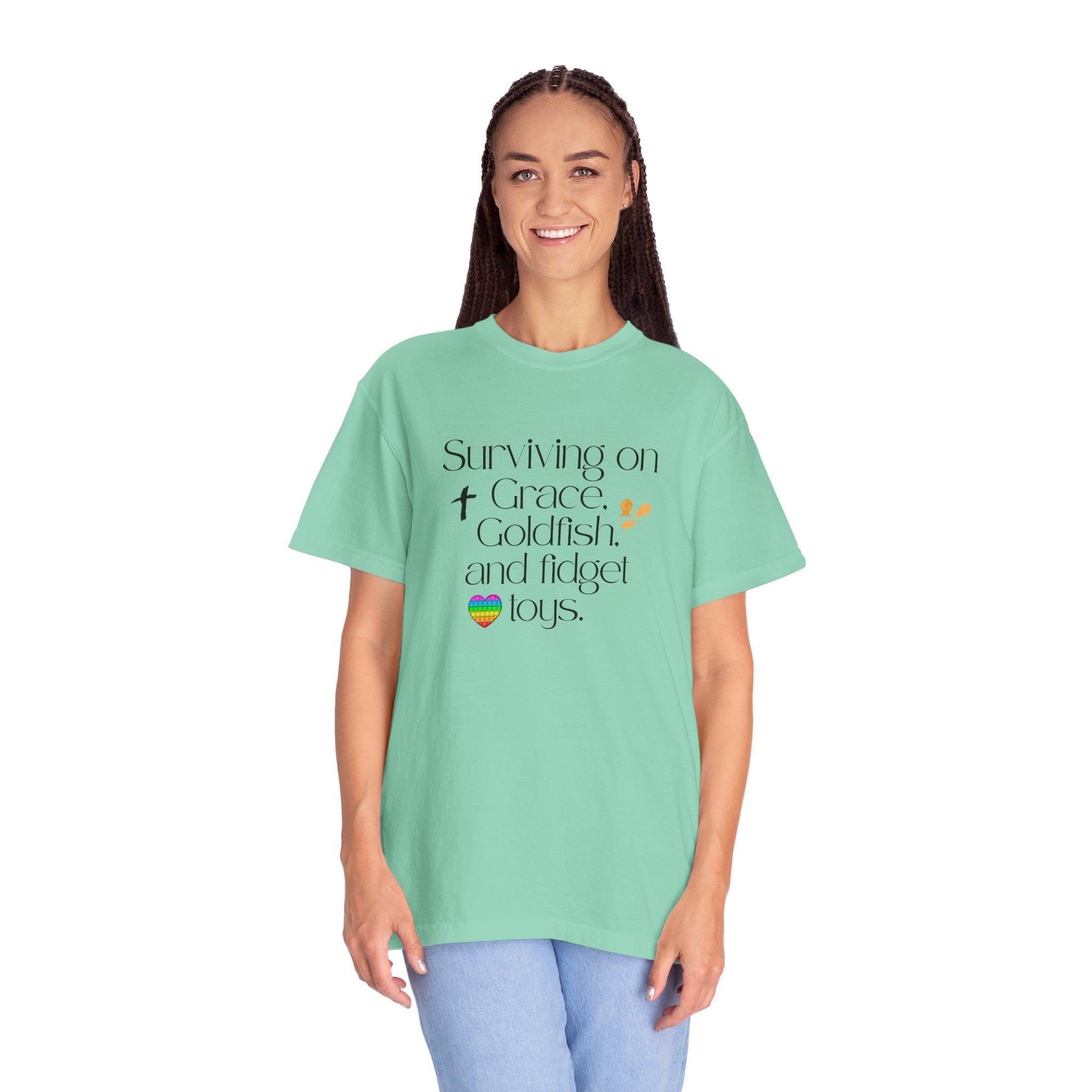 Surviving on Grace, Goldfish & Fidget Toys T-Shirt