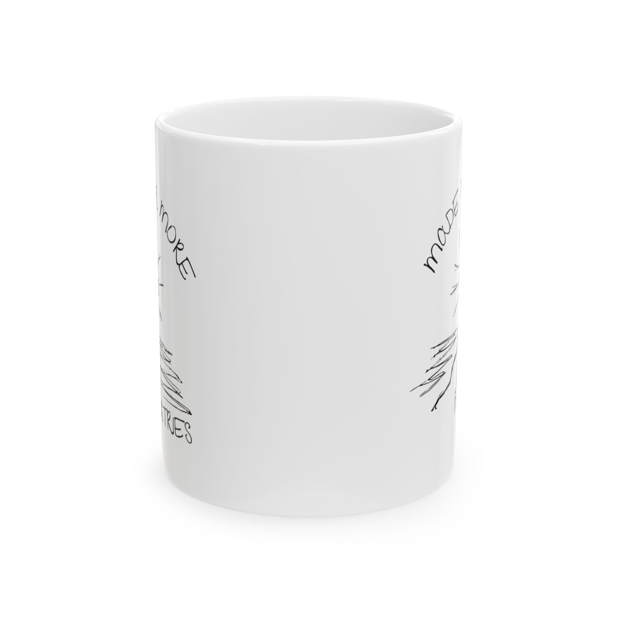 Coffee Mug — 'More Pancakes, Less Problems' Hand-Drawn Breakfast Mug (11oz & 15oz)