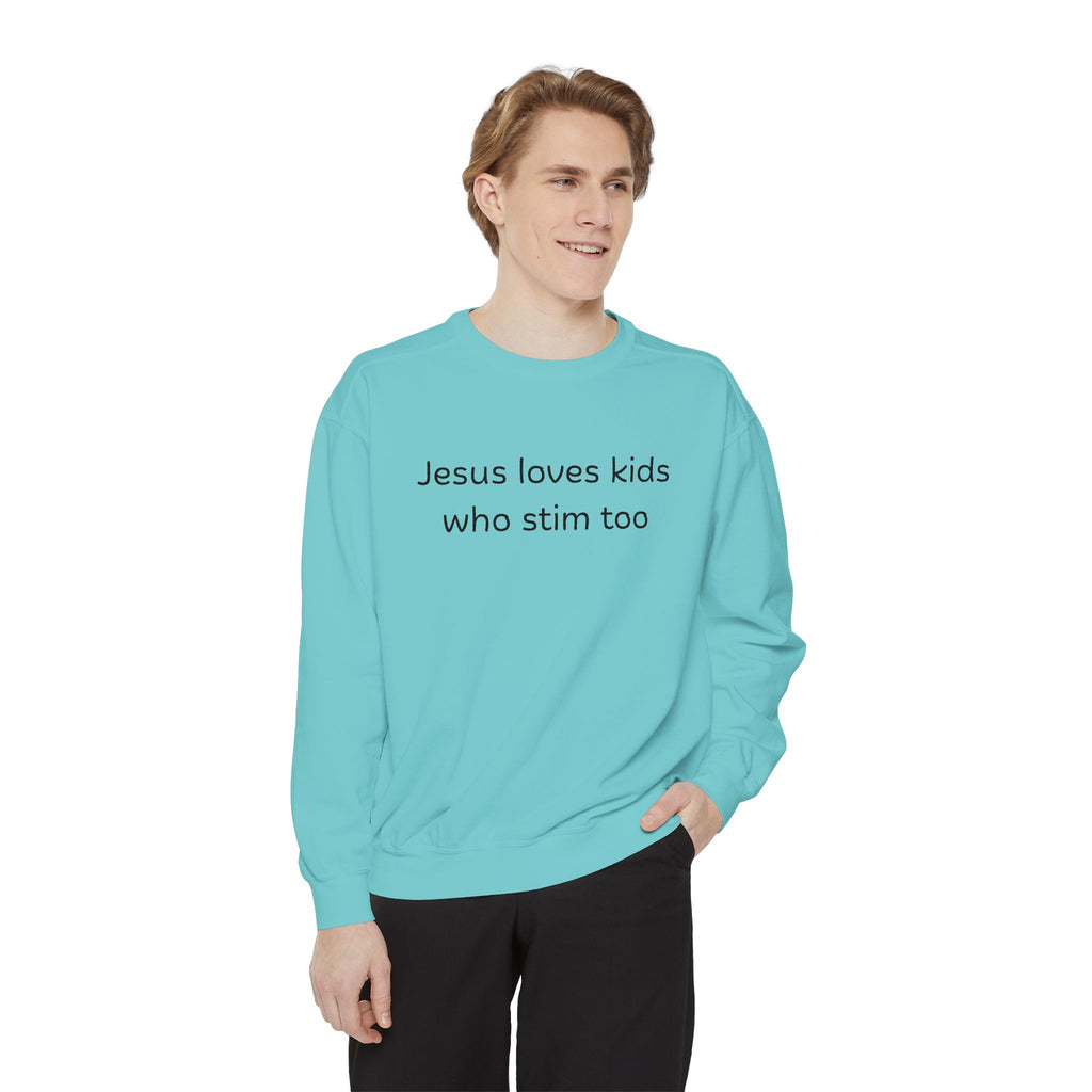 Jesus loves kids who stim too sweatshirt | neurodiversity advocacy
