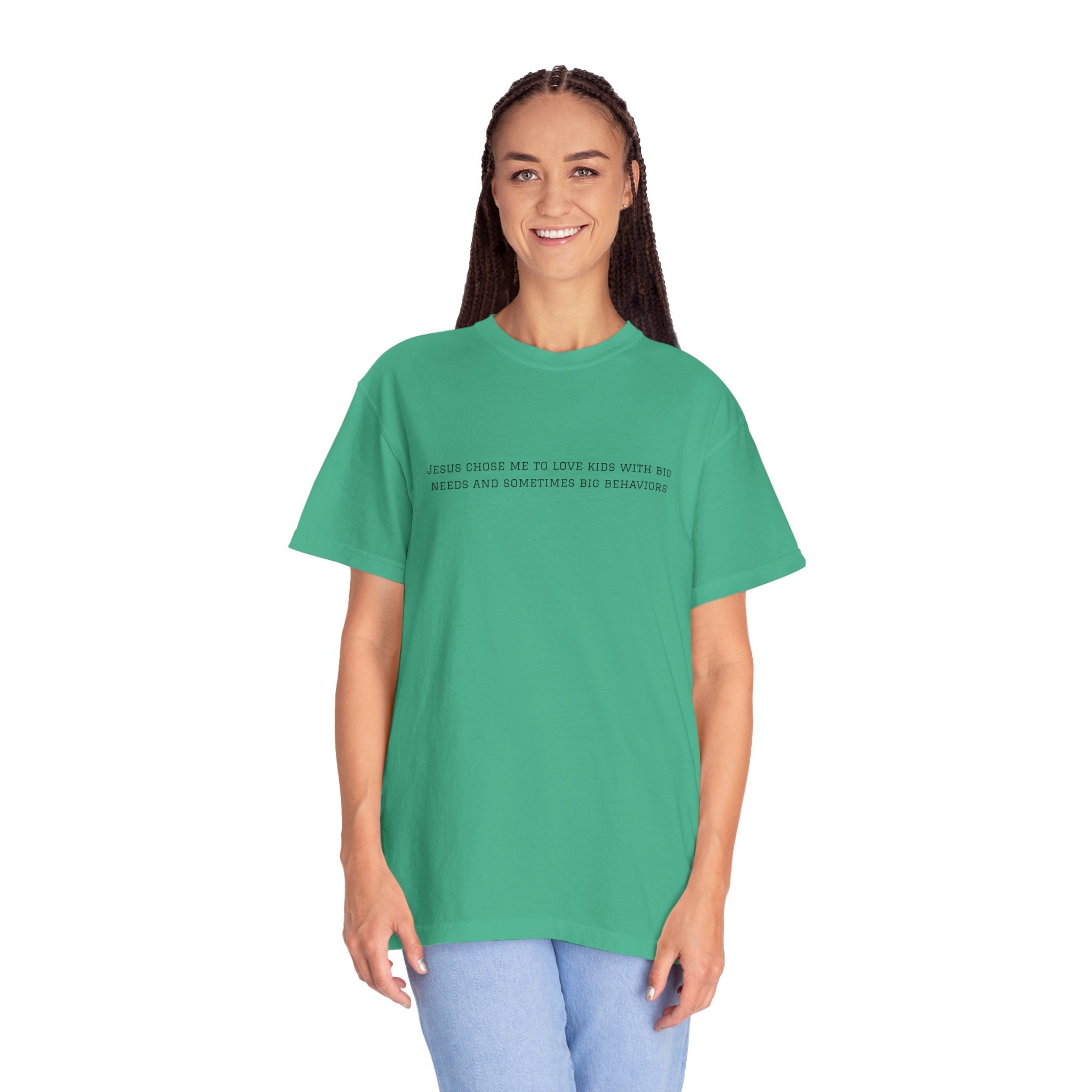 T-Shirt — "Jesus Chose Me to Love Kids" Faith Statement Tee
