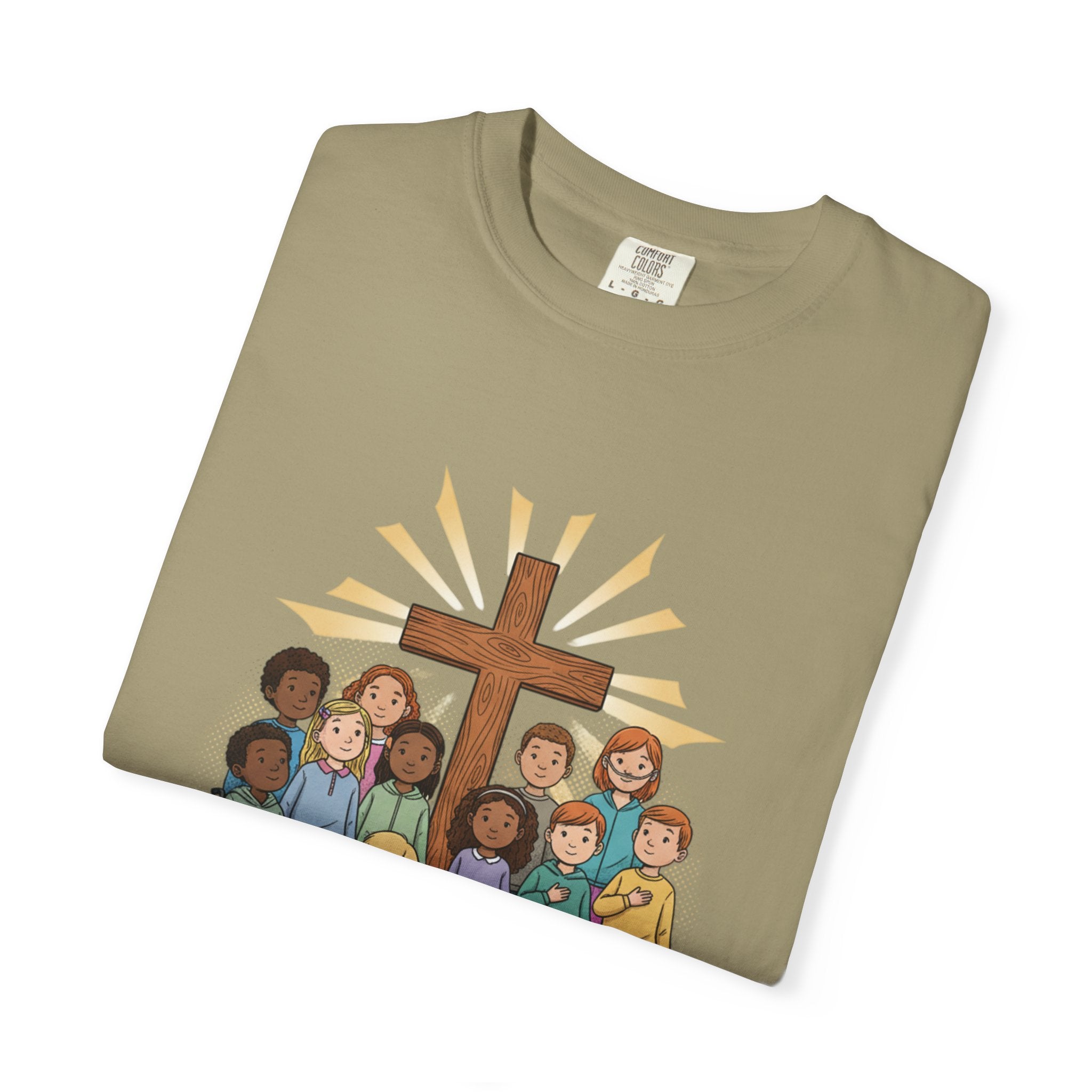 Christian Children’s T-Shirt — 'Loved, Seen, Included' (Back: 'Fearfully & Wonderfully Made')