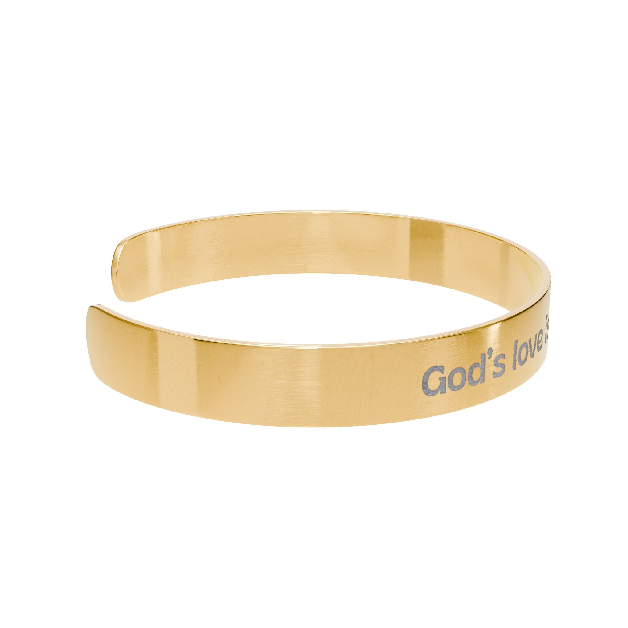Sensory Friendly Cuff Bracelet — Engraved 'Love Is Sensory Friendly' Jewelry
