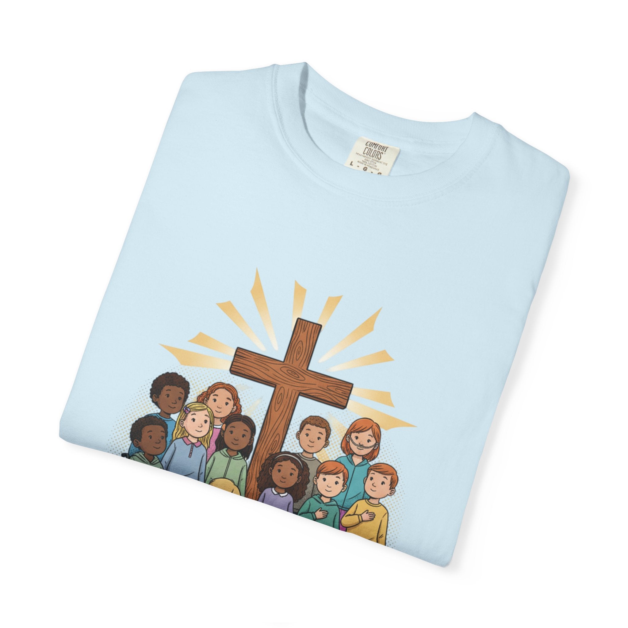 Christian Children’s T-Shirt — 'Loved, Seen, Included' (Back: 'Fearfully & Wonderfully Made')