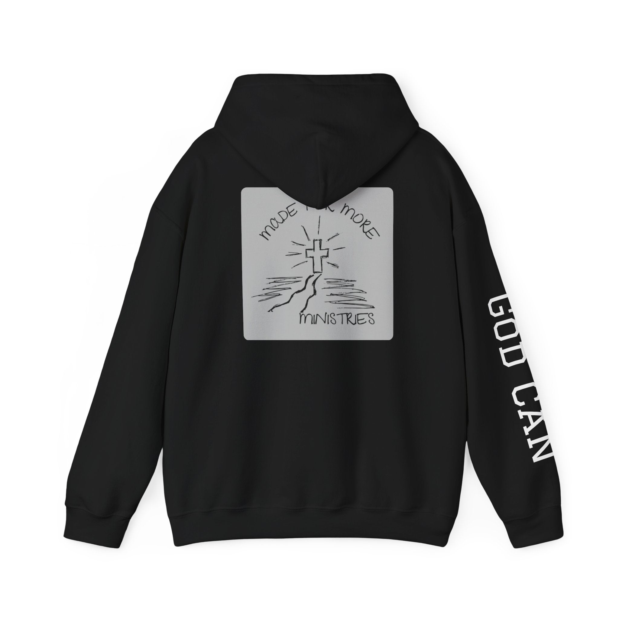 Faith Cross Hoodie — "God Can" Inspirational Christian Pullover