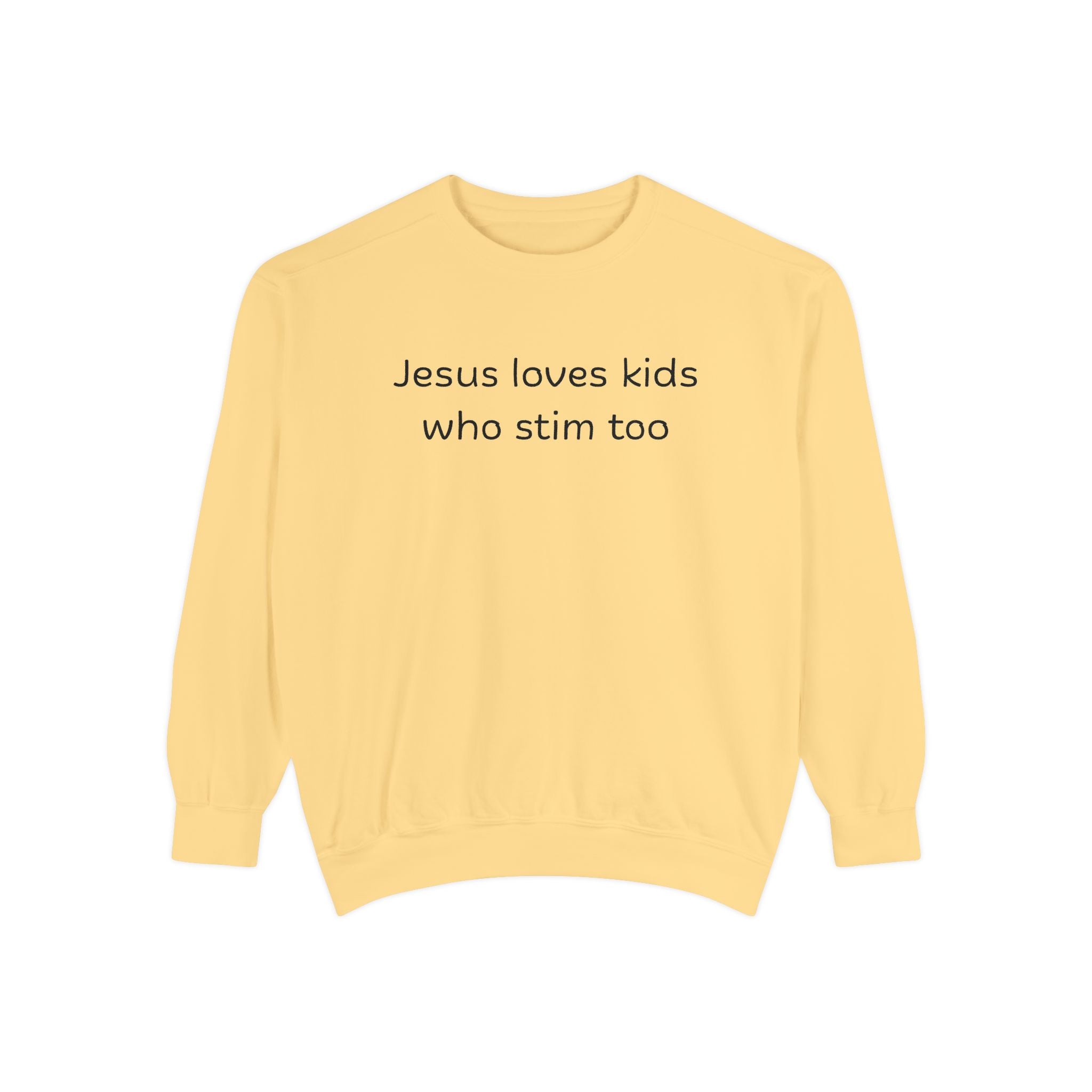 Jesus loves kids who stim too sweatshirt | neurodiversity advocacy