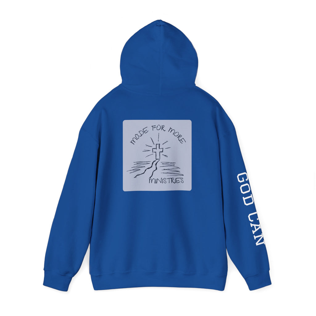 Faith Cross Hoodie — "God Can" Inspirational Christian Pullover