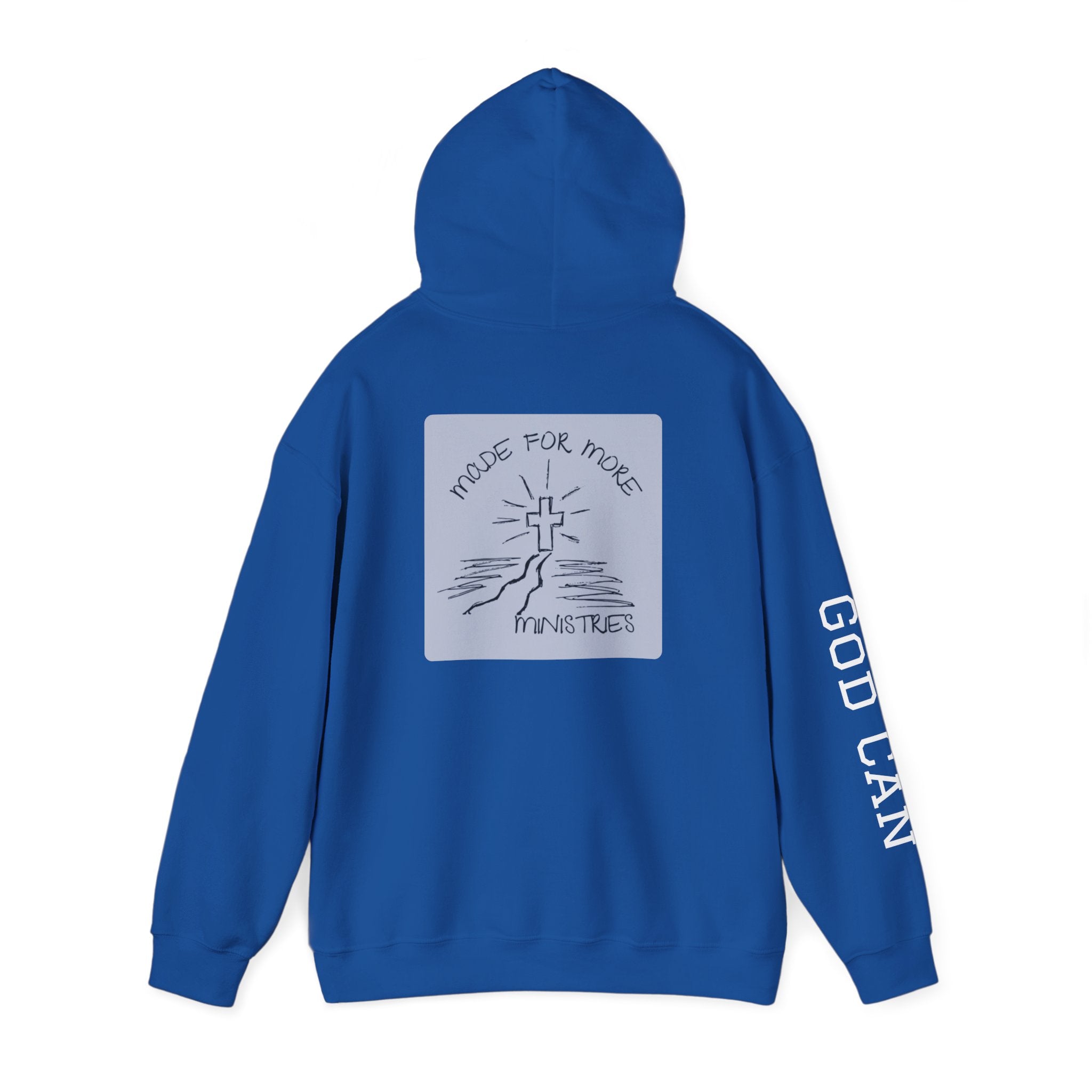 Faith Cross Hoodie — "God Can" Inspirational Christian Pullover