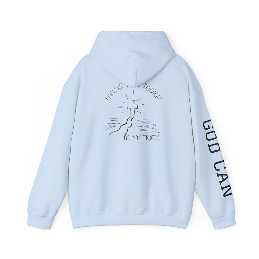 Faith Cross Hoodie — "God Can" Inspirational Christian Pullover