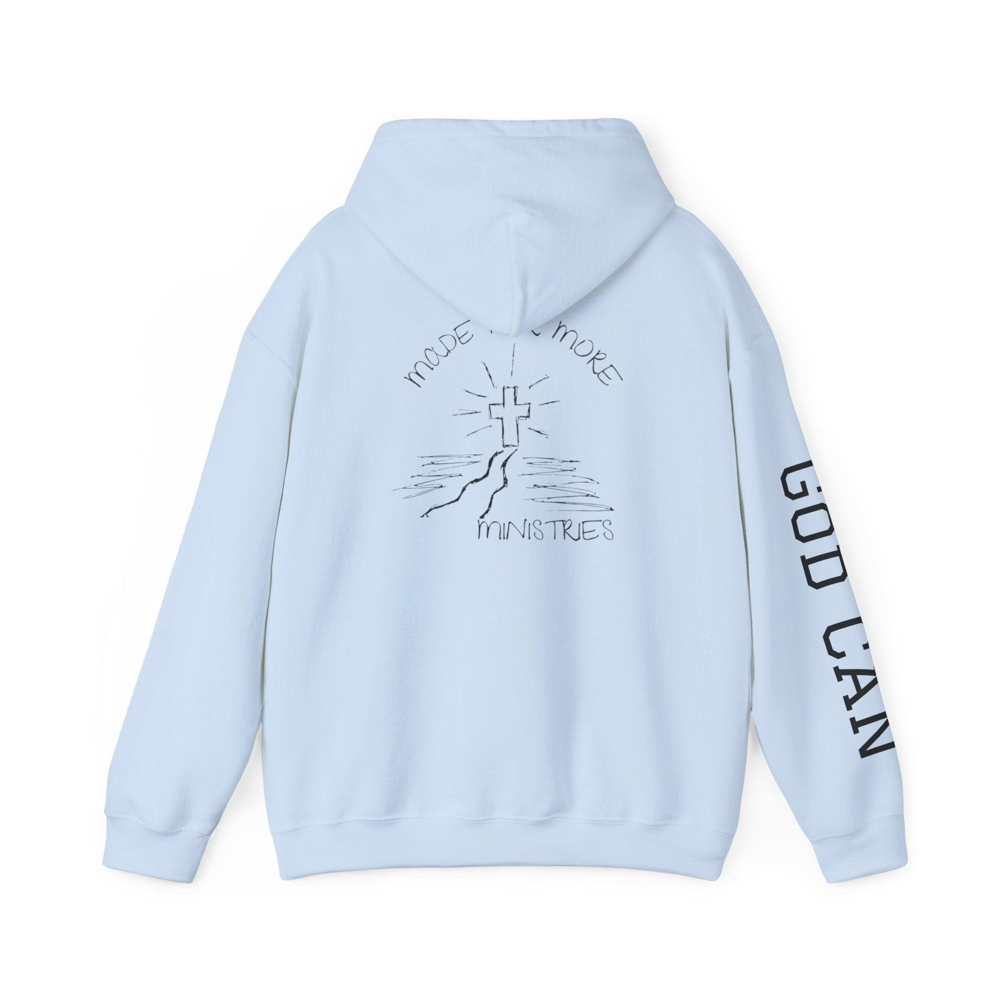 Faith Cross Hoodie — "God Can" Inspirational Christian Pullover