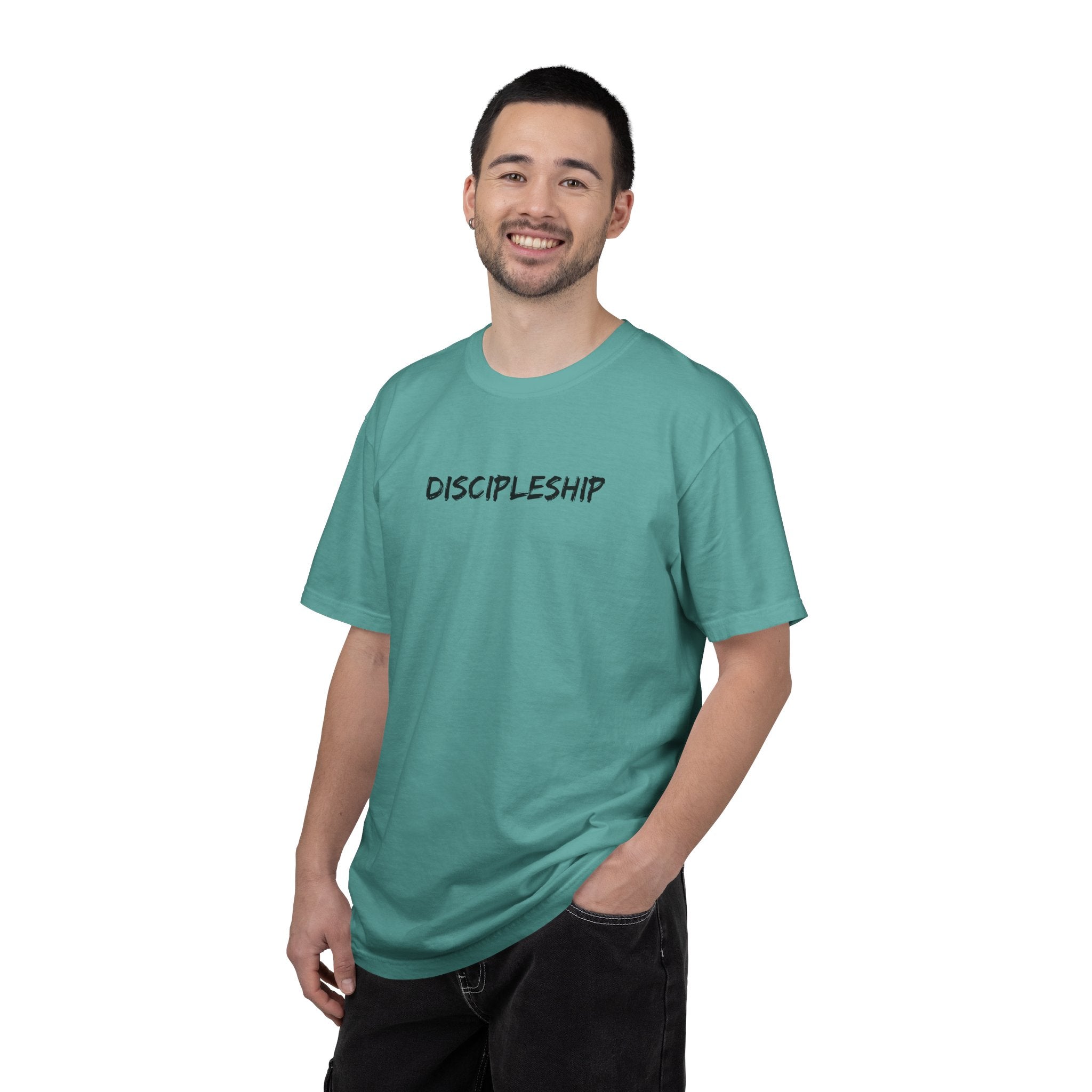 Discipleship T-Shirt — "Meeting People Where They Are Because That’s What Jesus Did" Christian Faith Tee