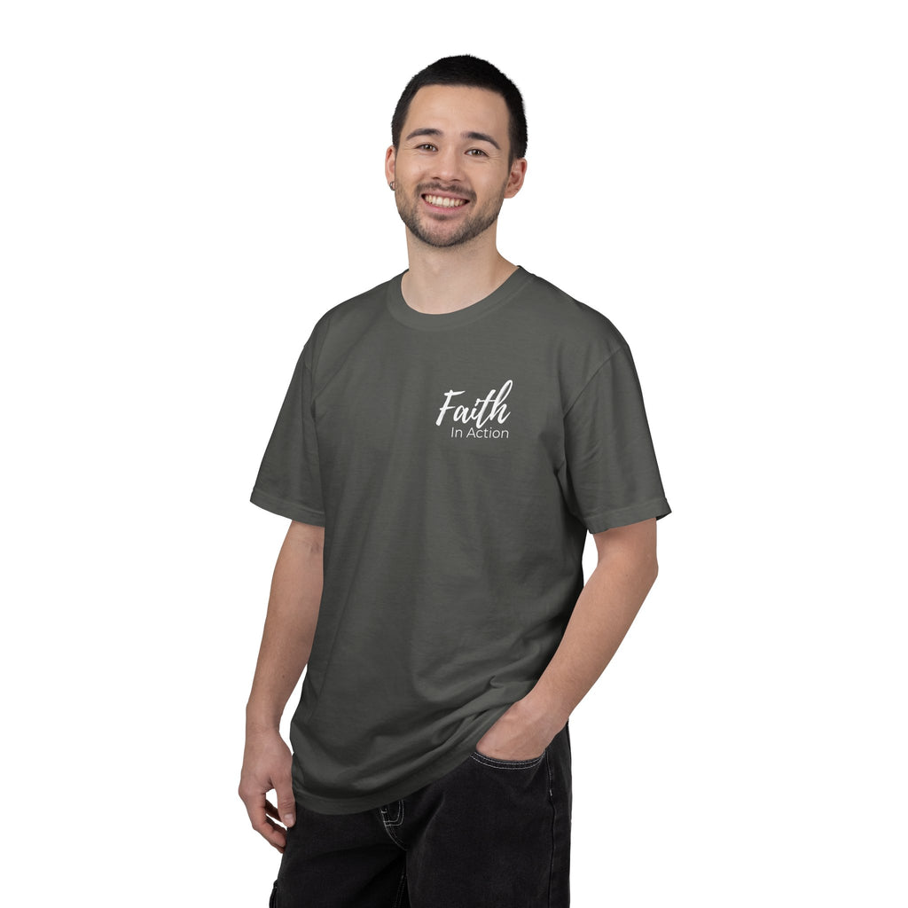Faith in Action T-Shirt — "Discipleship Without Barriers" Christian Tee