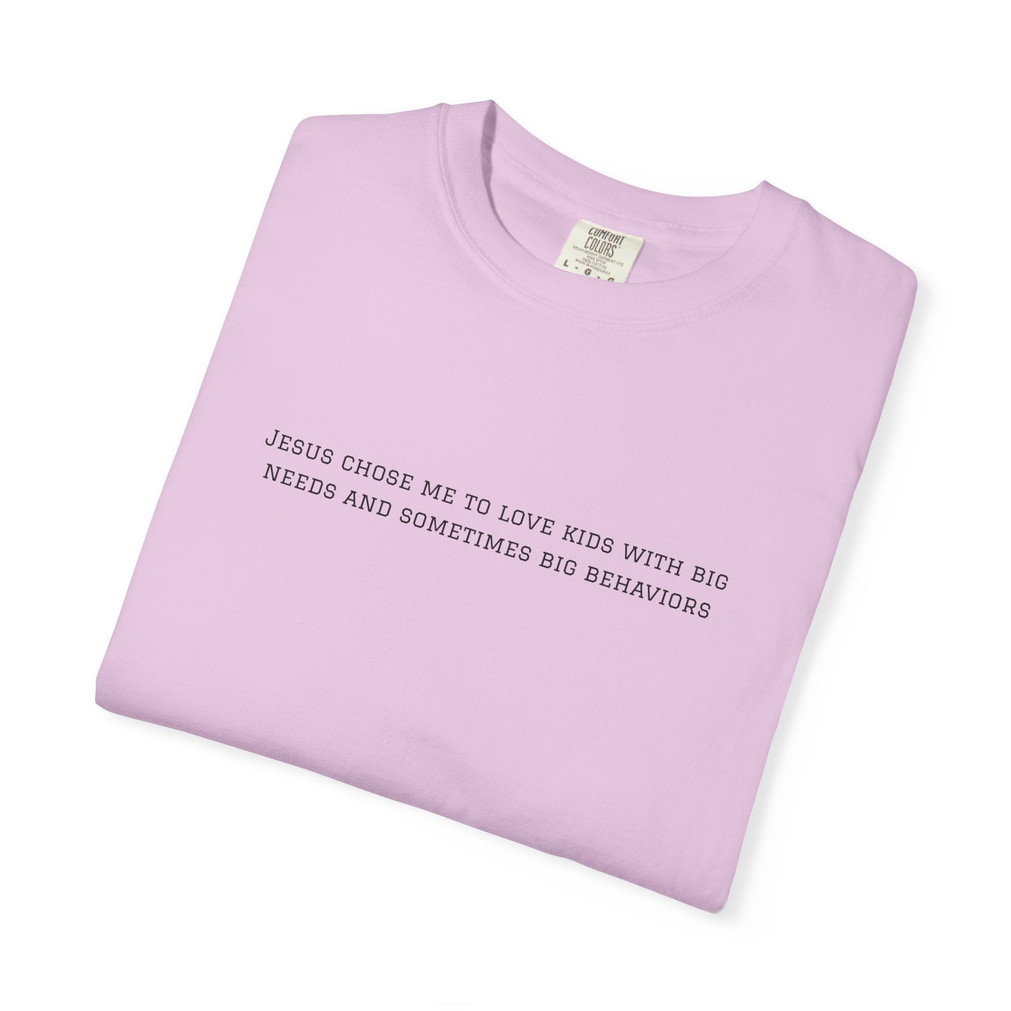 T-Shirt — "Jesus Chose Me to Love Kids" Faith Statement Tee