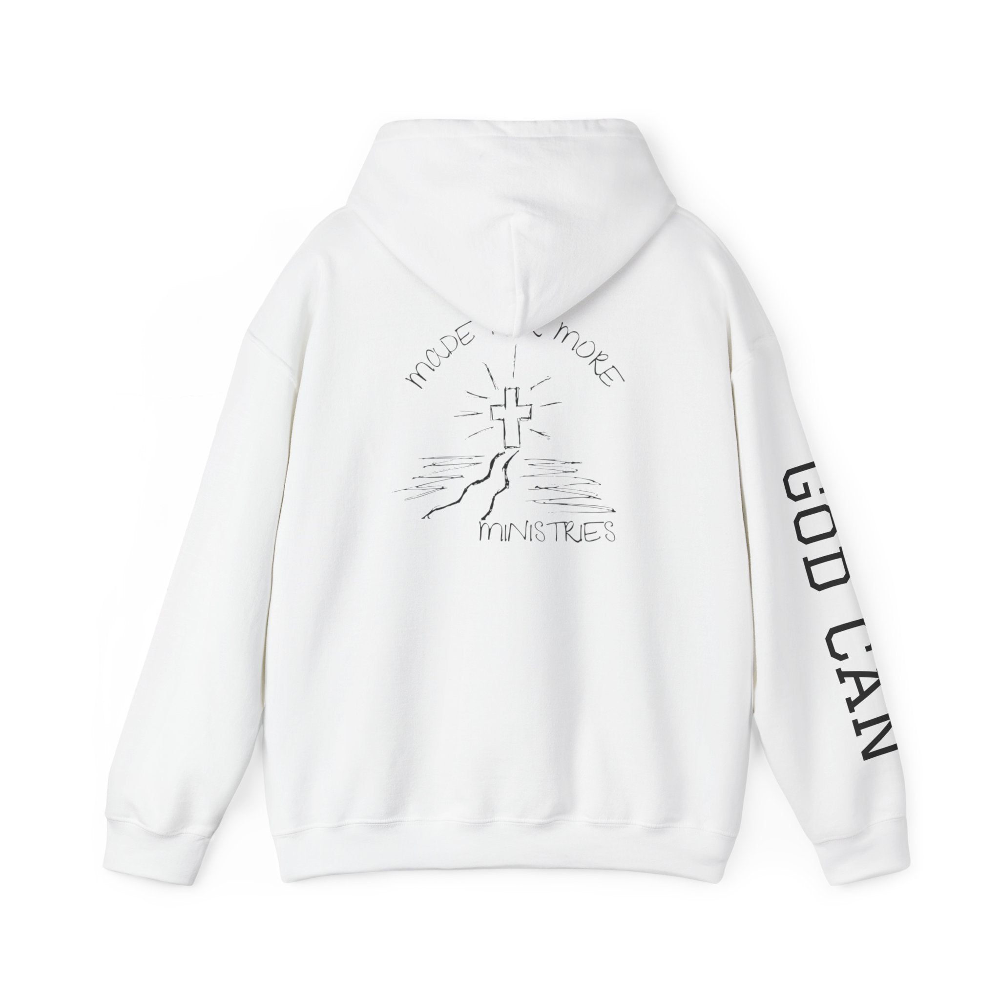 Faith Cross Hoodie — "God Can" Inspirational Christian Pullover